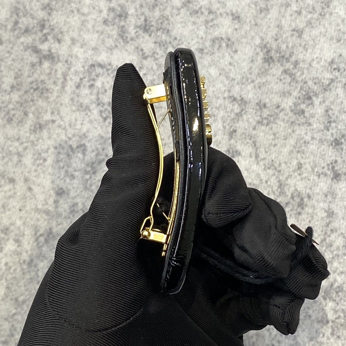 Miu Miu MIU MIU Patent Leather Hair Clip BLACK Size ONE SIZE - 5 Thumbnail