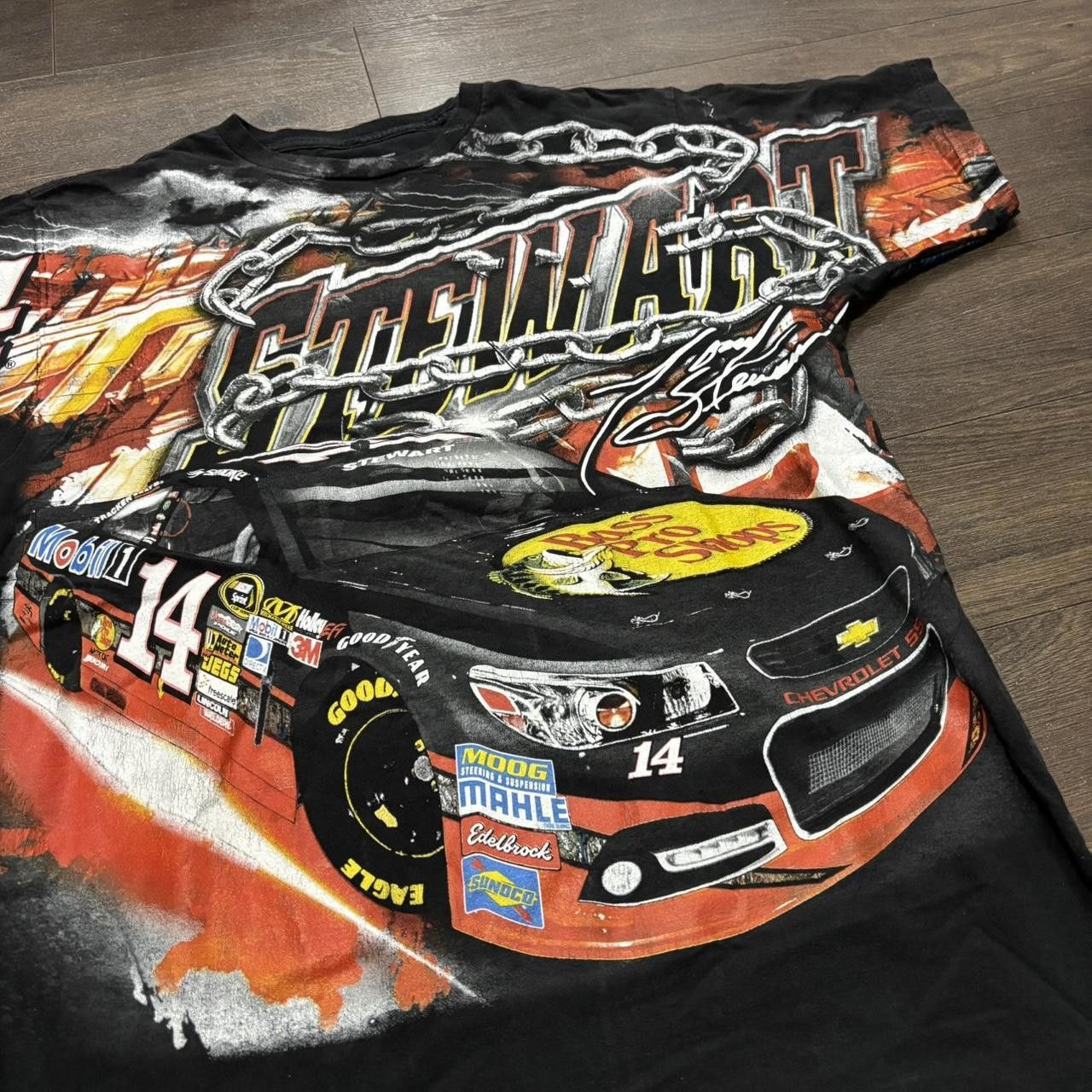 Chase Authentics vintage Tony Stewart bass pro shop all over print t shirt L Size US L / EU 52-54 / 3 - 1 Thumbnail