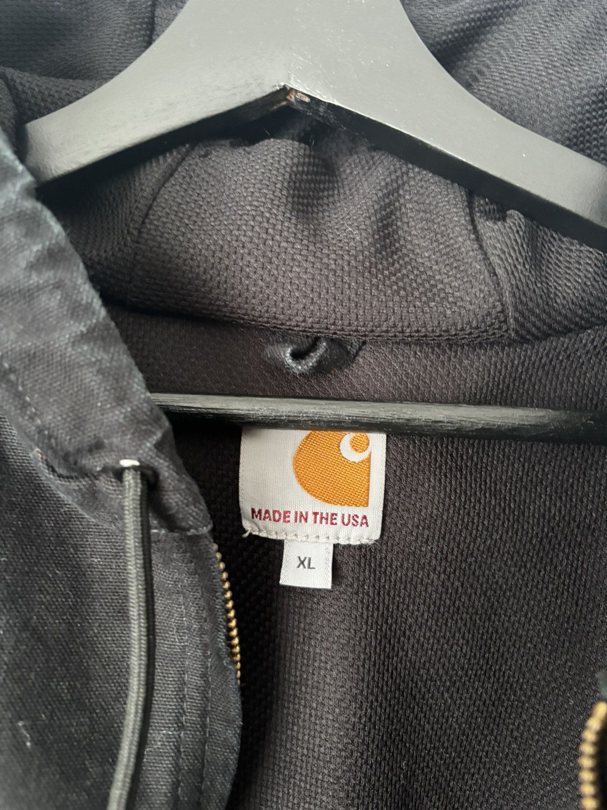 Carhartt Carhartt Black Hooded Jacket Size US XL / EU 56 / 4 - 5 Thumbnail