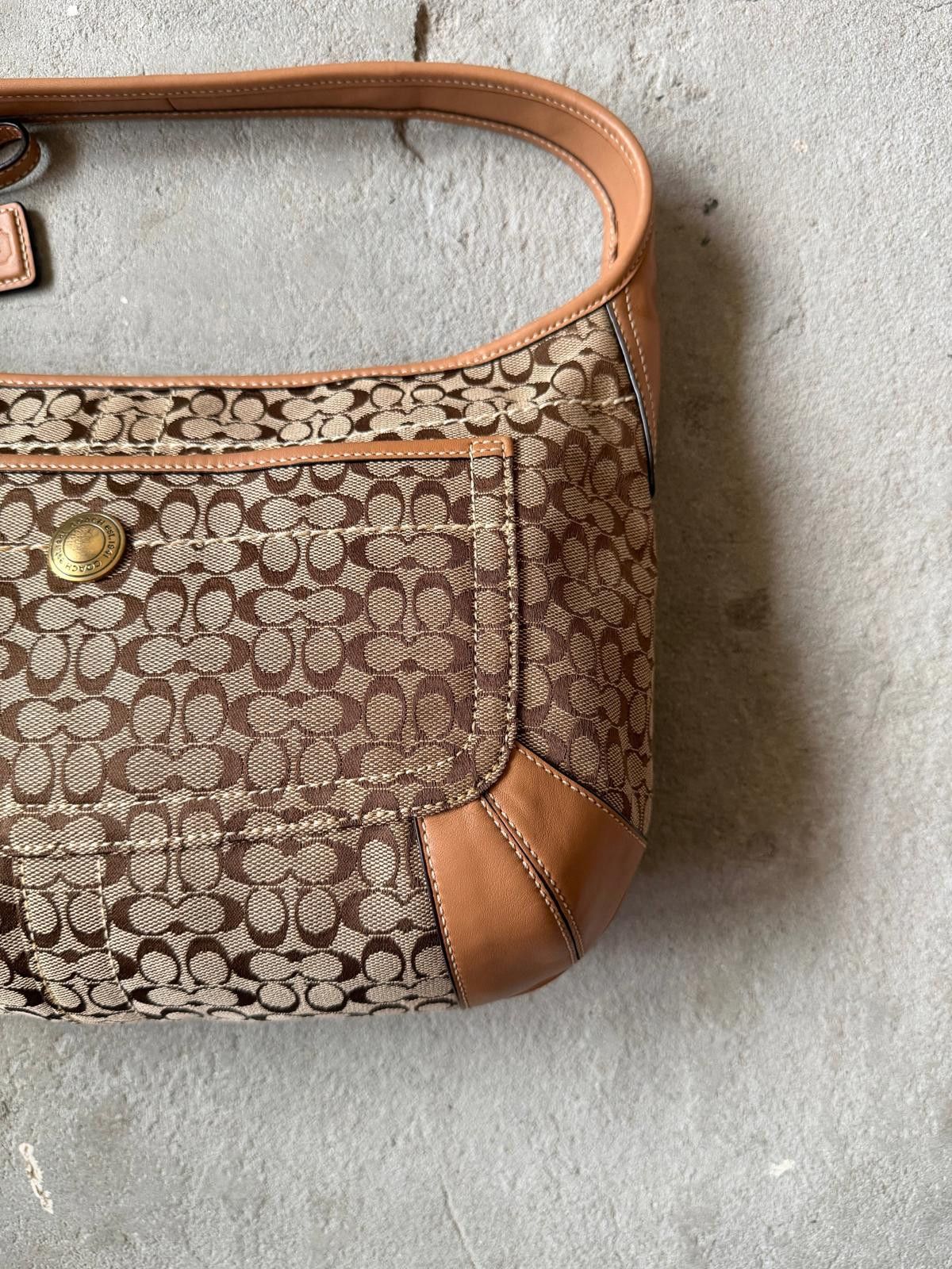 Coach Coach Signature Ergo Shoulder Bag Beige/Brown Size ONE SIZE - 4 Thumbnail