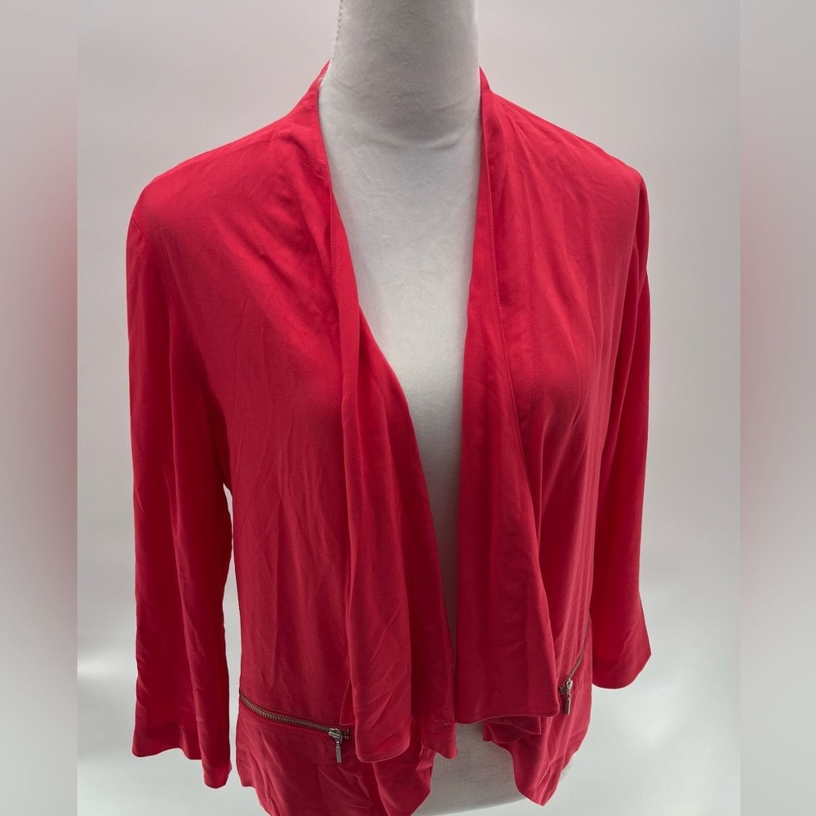 Chicos Chico's Slinky Cardigan Edgy Silhouette Sz 1 (M) Size M / US 6-8 / IT 42-44 - 1 Thumbnail