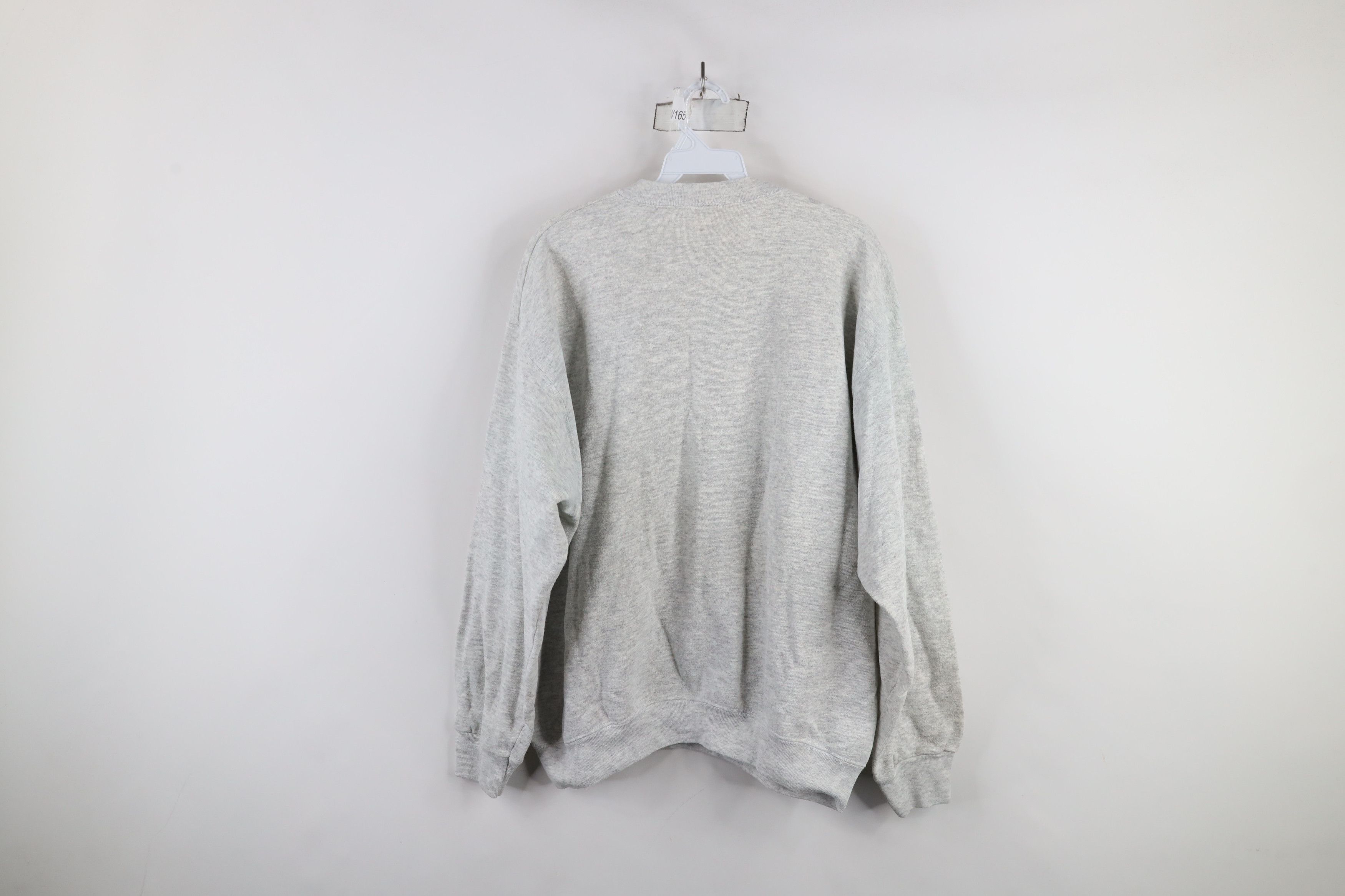 Vintage Vintage 90s Desert Shield Military Sweatshirt Heather Gray Size US XL / EU 56 / 4 - 10 Thumbnail