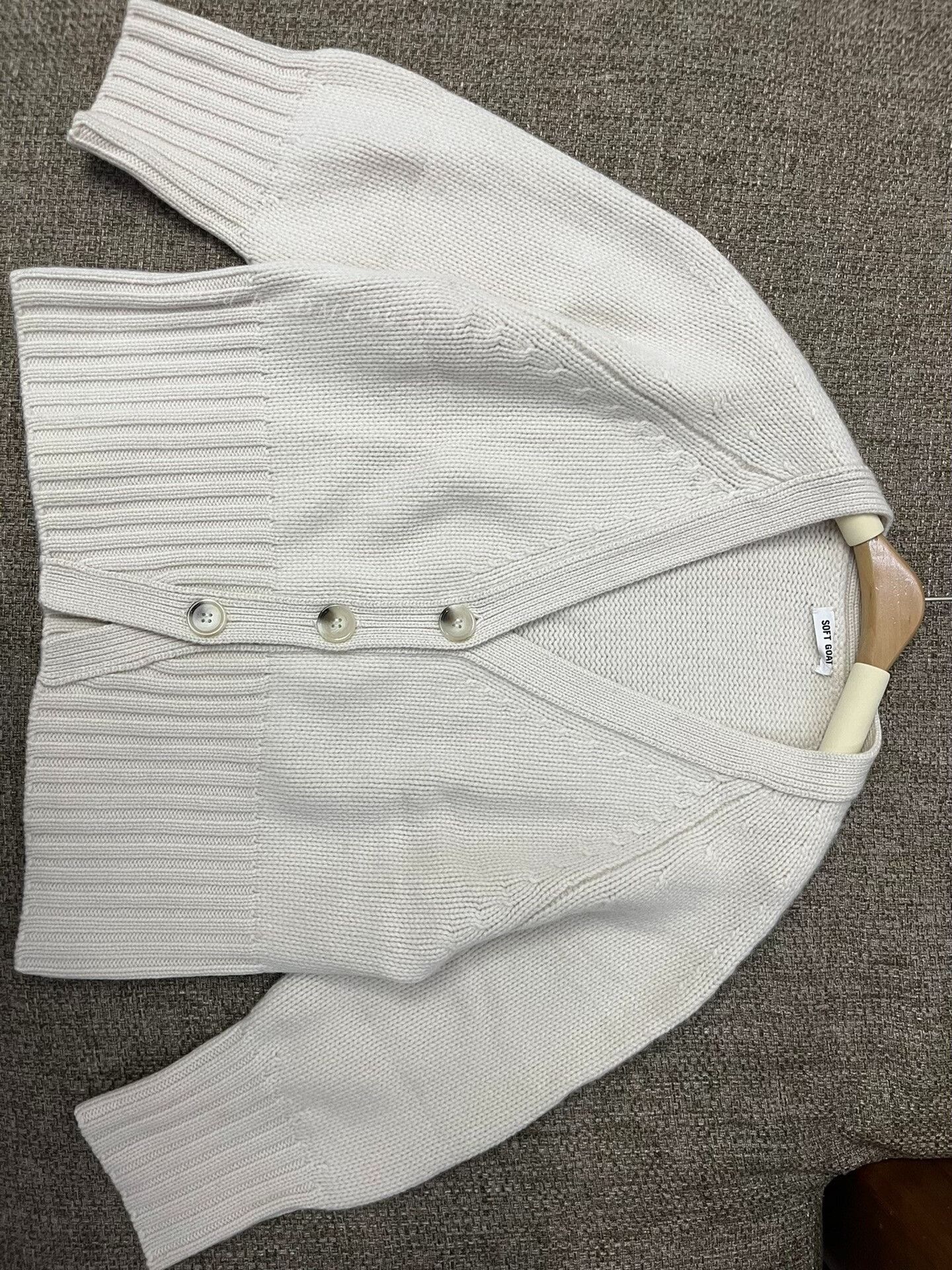 GOAT Crew Soft Goat 100% Cashmere Cardigan Size XS / US 0-2 / IT 36-38 - 1 Thumbnail