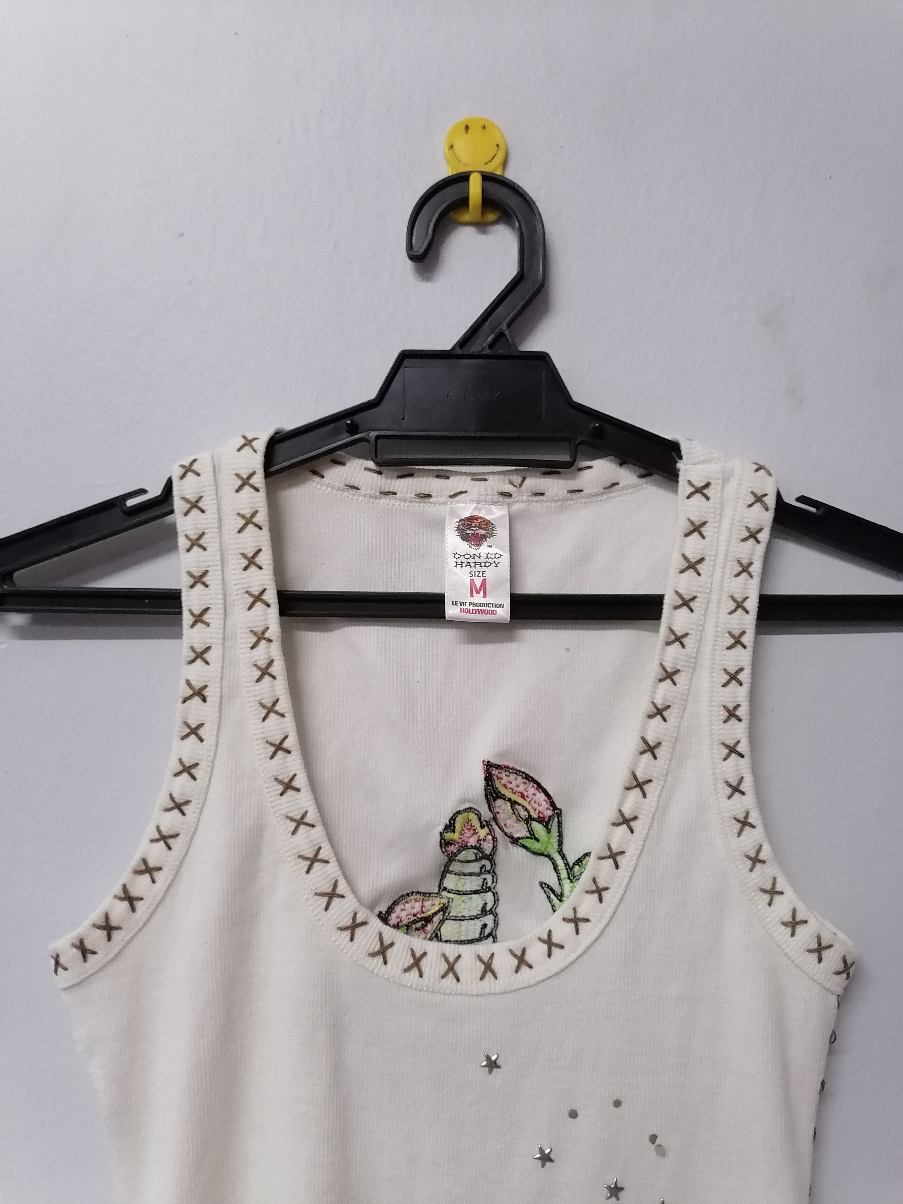Ed Hardy Don Ed Hardy Dagger Rose Tank Tops Size M / US 6-8 / IT 42-44 - 5 Thumbnail