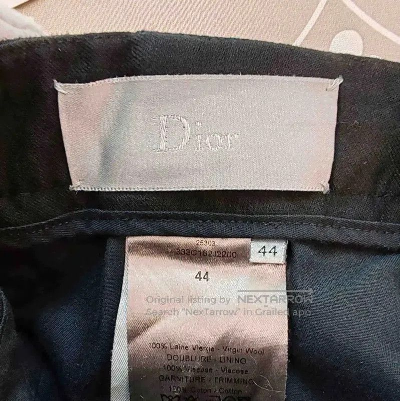 Dior Dior Black Wool Casual Pants for Men . Size US 26 / EU 42 - 3 Thumbnail