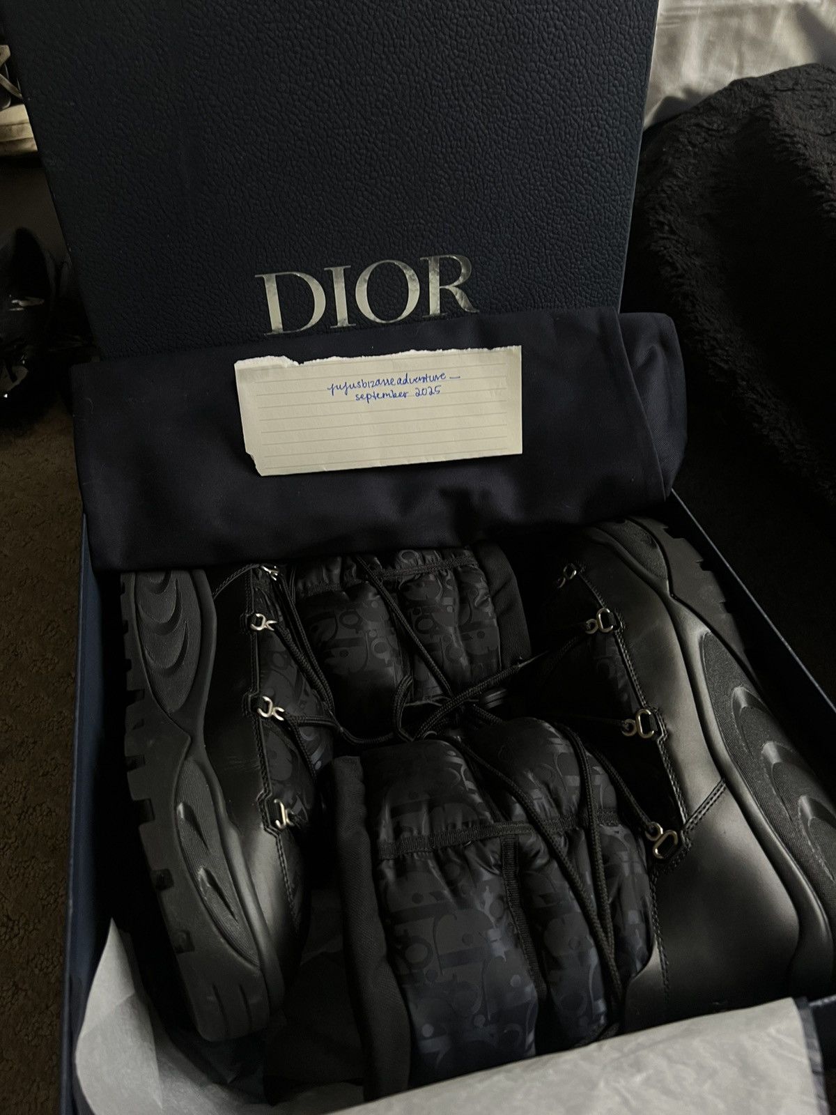 Dior Dior Black Oblique Snow Ankle Boots Size US 9 / EU 42 - 4 Thumbnail
