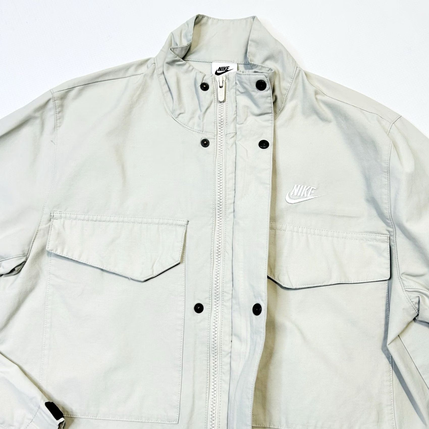 Nike Nike M65 Field Jacket Mens Size M Beige White Military Style Jacket Size US M / EU 48-50 / 2 - 7 Thumbnail