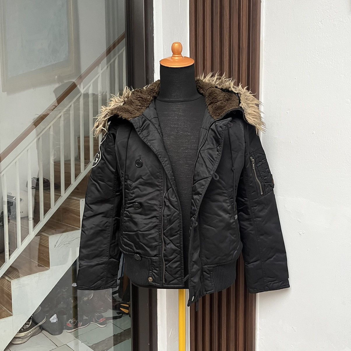 Hysteric Glamour Hysteric Glamour Bomber Fur Faux Jacket Primaloft Size M / US 6-8 / IT 42-44 - 3 Thumbnail