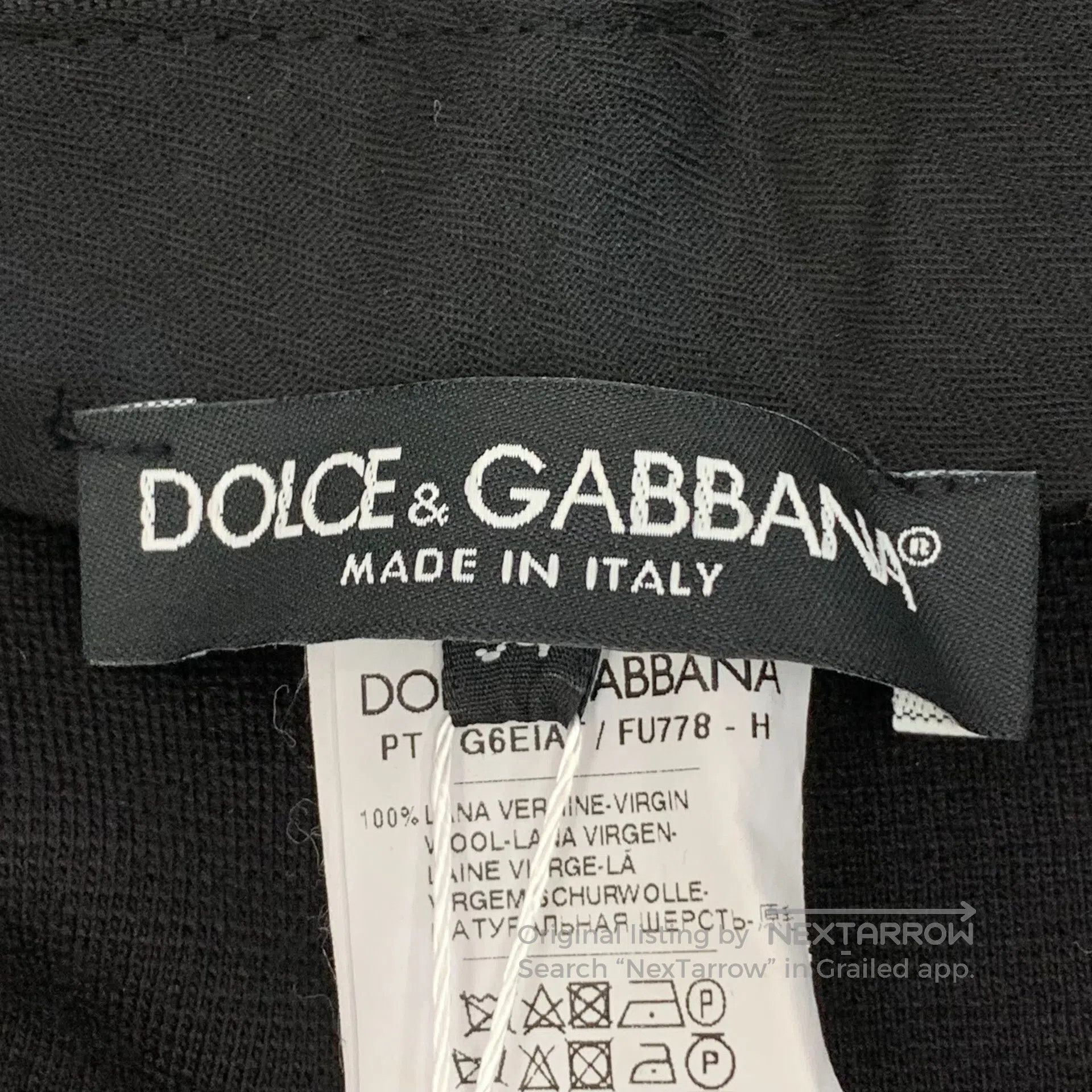 Dolce & Gabbana Dolce Gabbana Black Wool Casual Trousers| Size US 38 / EU 54 - 6 Thumbnail