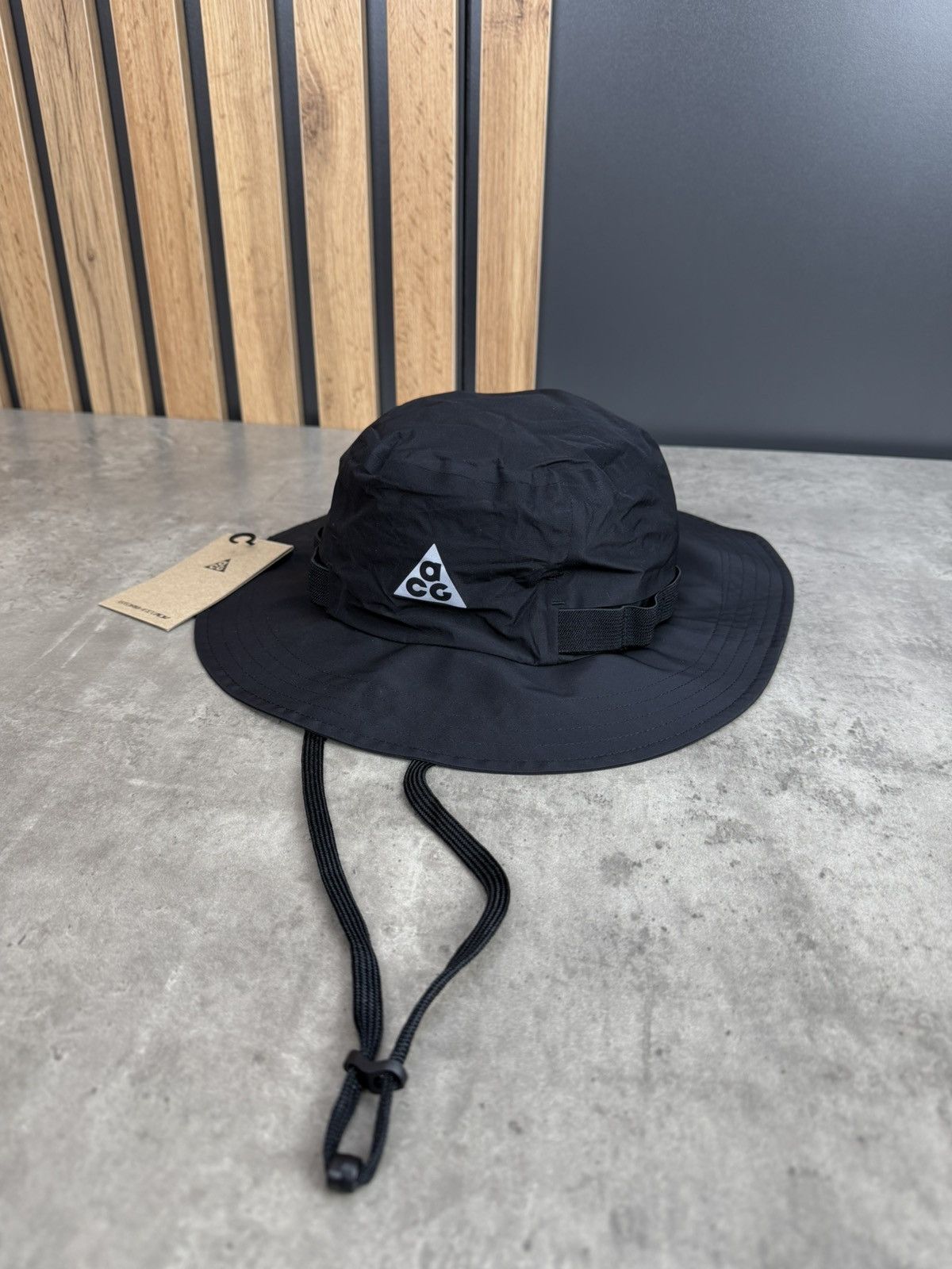 Nike ACG Nike ACG Bucket Hat Gore-Tex Infinium black new M/L | Grailed