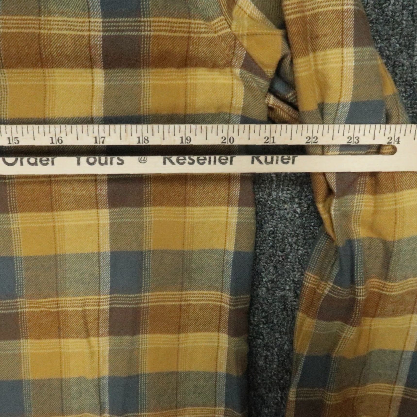 Vintage Schaefer Outfitter Shirt Mens Medium Yellow Plaid Flannel Long Sleeve Button Size US M / EU 48-50 / 2 - 7 Thumbnail