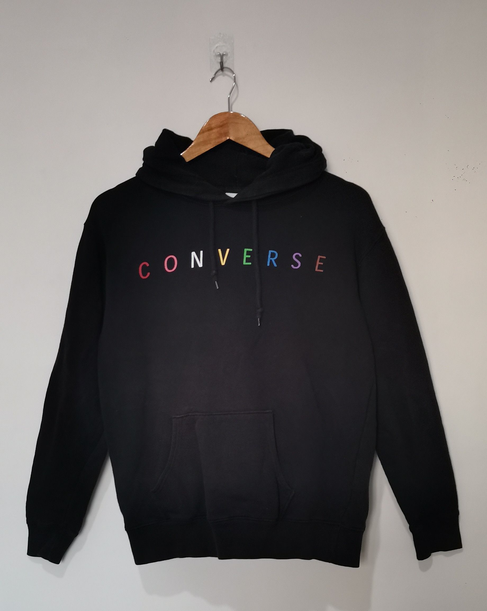 Converse Converse multi colour Logo black hoodie - L Size US L / EU 52-54 / 3 - 1 Thumbnail