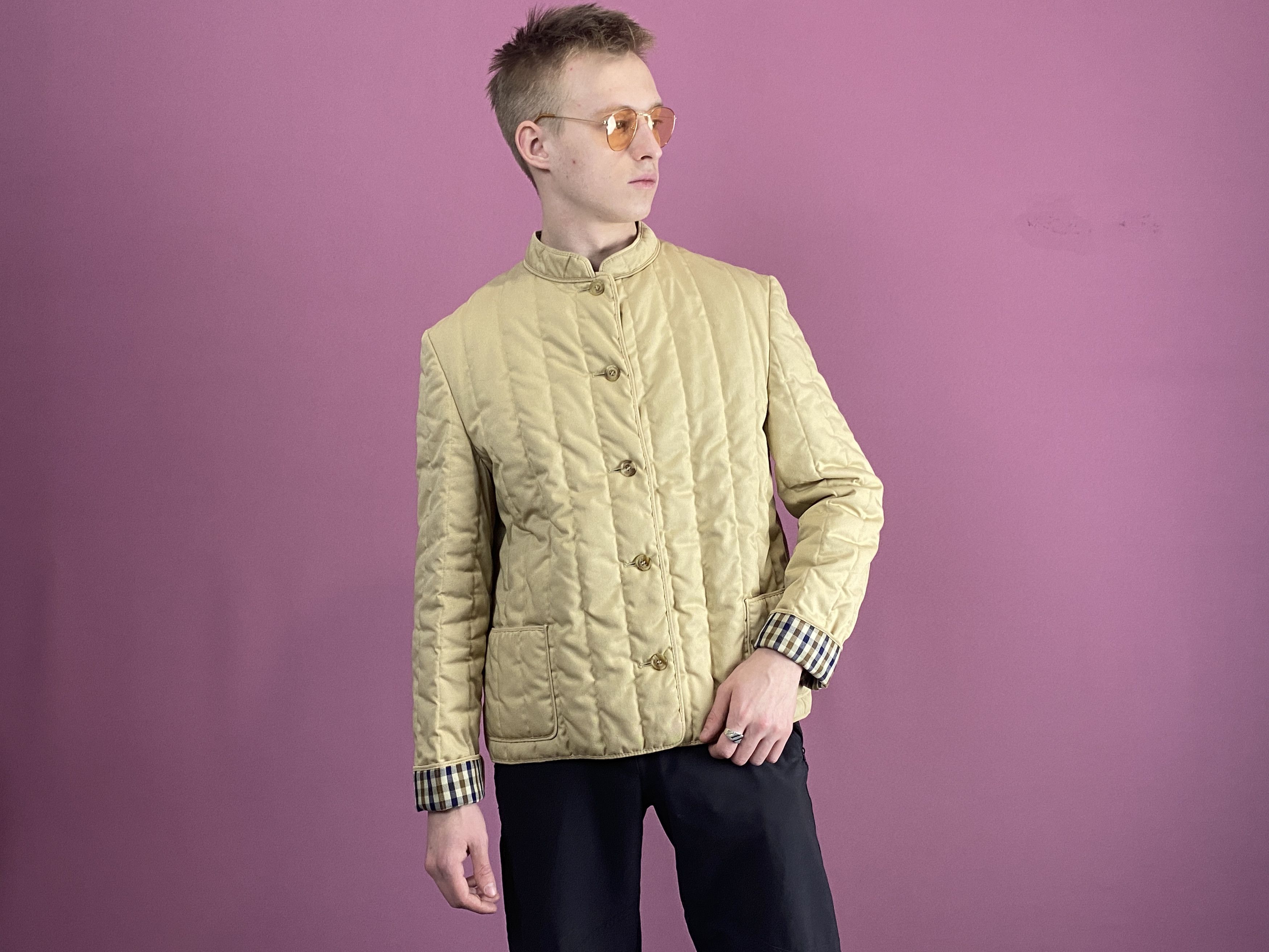 Aquascutum Aquascutum Vintage Men's Quilted Jacket Size US S / EU 44-46 / 1 - 4 Thumbnail