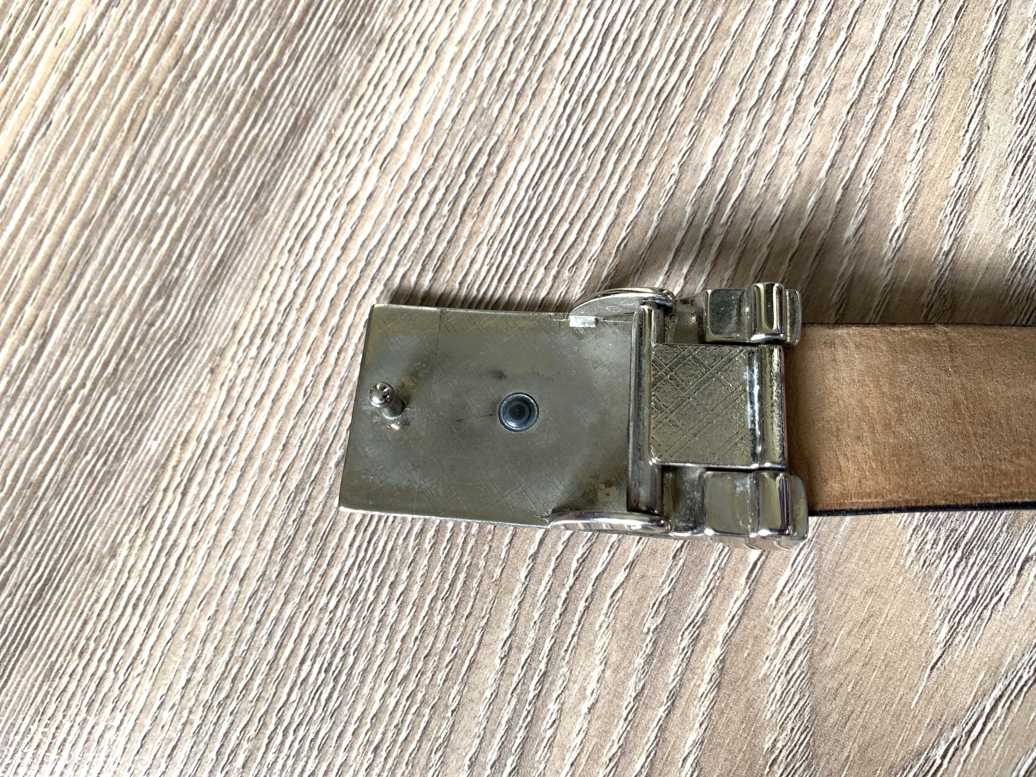 Hugo Boss × Vintage Hugo Boss Zanetti Black Classic Leather Belt Size ONE SIZE - 4 Thumbnail