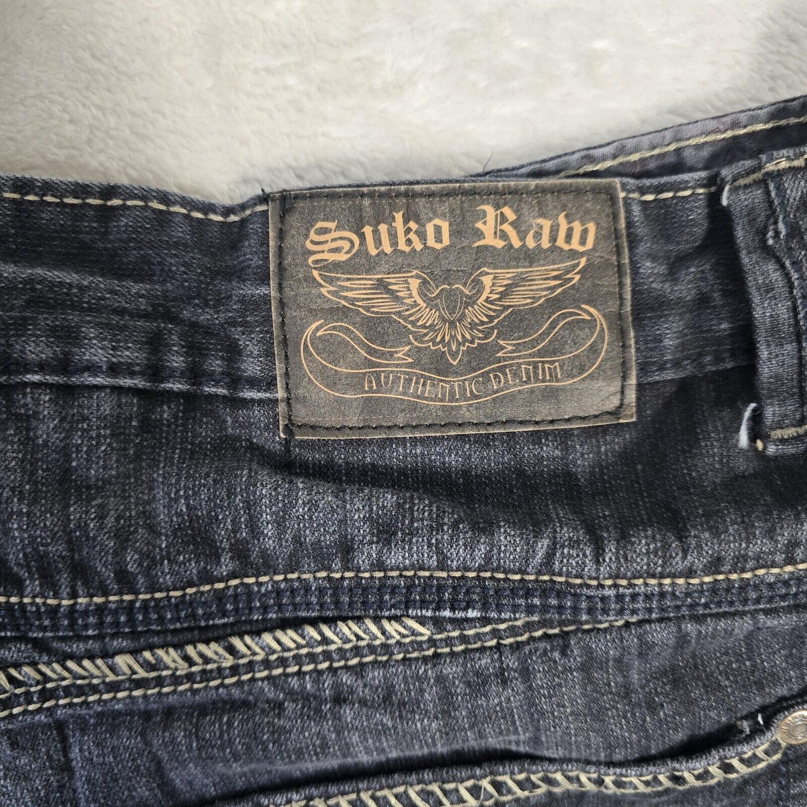 Vintage Vintage Y2K Suko Raw Mens Jeans Size 40 Hip Hop Baggy Size US 40 / EU 56 - 4 Thumbnail