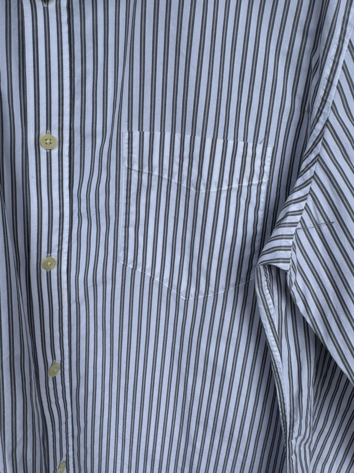 Merona Green n White Dress Shirt Size US L / EU 52-54 / 3 - 3 Thumbnail