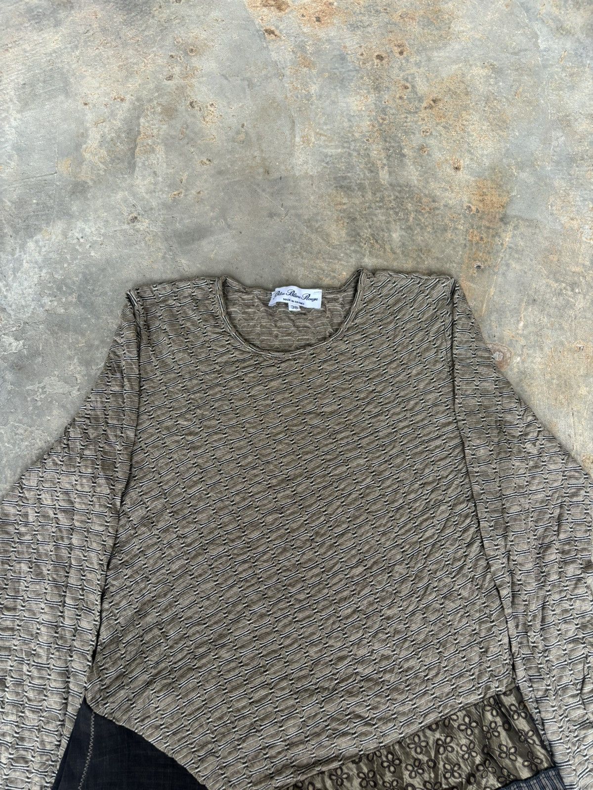 Issey Miyake Blue Blanc Rouge made in France Longsleeve Size XS / US 0-2 / IT 36-38 - 2 Thumbnail