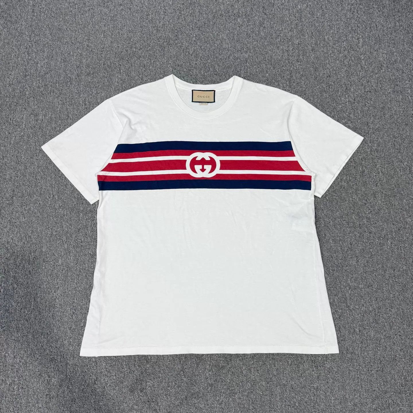Gucci Gucci White Belted GG Short Sleeve Shirt M 99 New Size US M / EU 48-50 / 2 - 1 Thumbnail