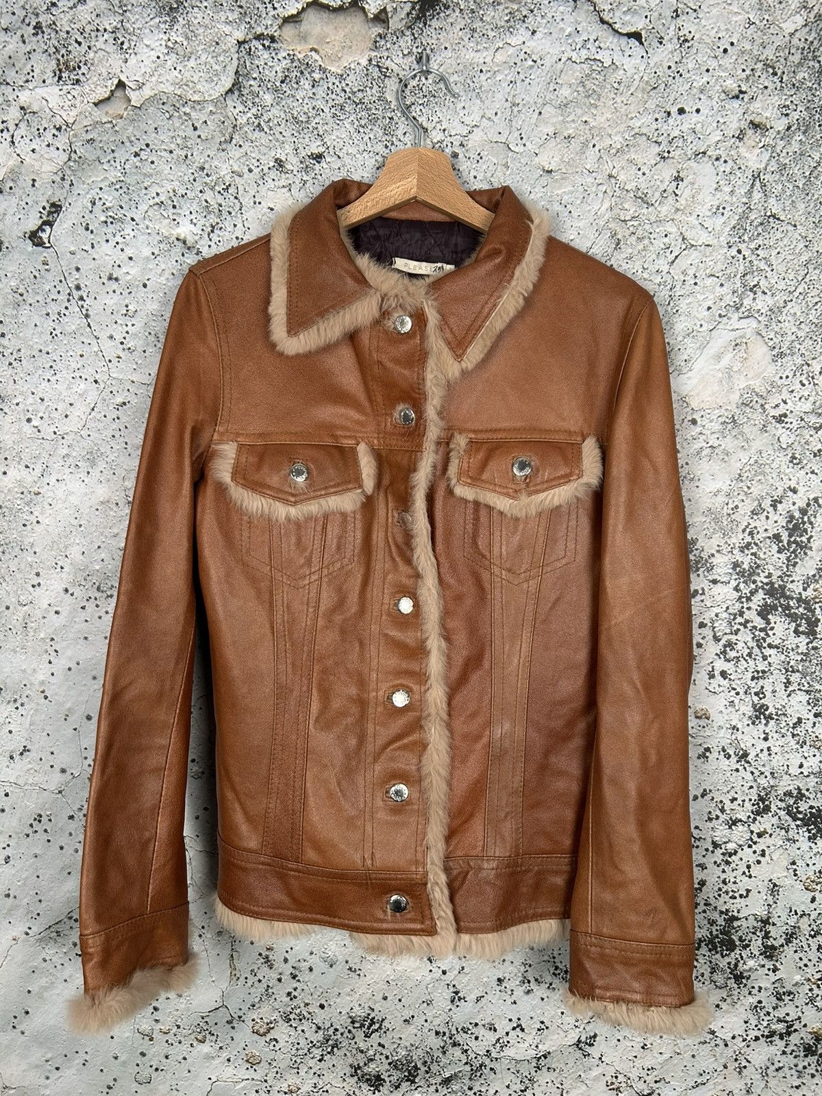 Vintage Genuine Leather Jacket Avant Garde Grunge Punk