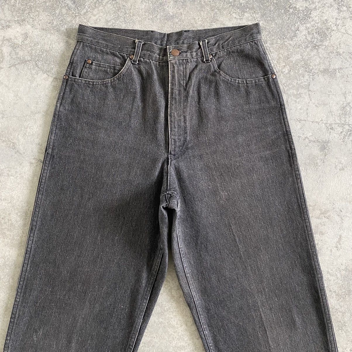 Comme des Garcons Homme 1990’s CdG Homme Wide Smoky Black Denim Jeans Size US 29 - 3 Thumbnail