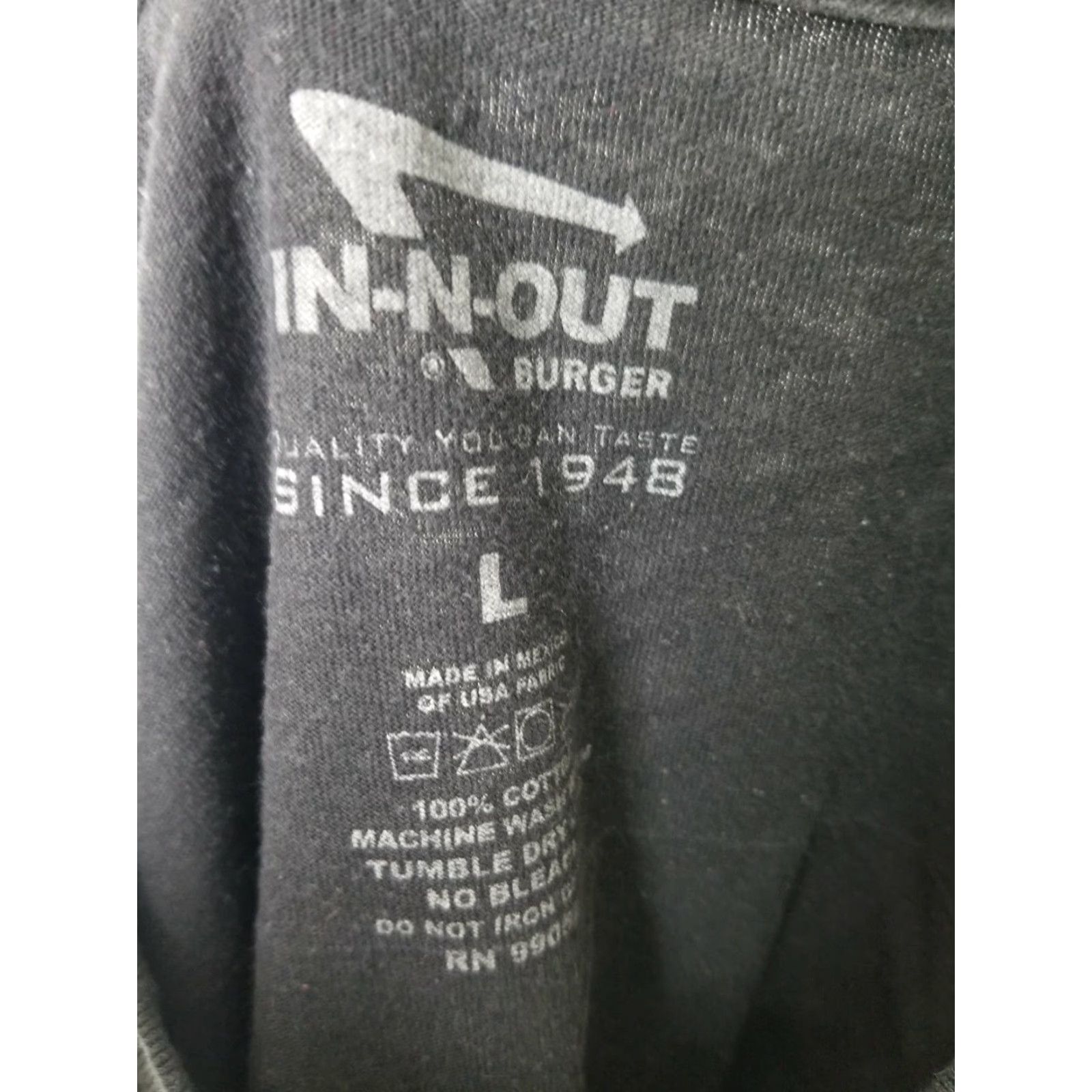Doublet VINTAGE In-N-Out Burger T-Shirt Mens L Cars California Double-Sided Graphic Tee Black 100% Cotton Crew Neck Short Sleeve Black Size US L / EU 52-54 / 3 - 4 Thumbnail