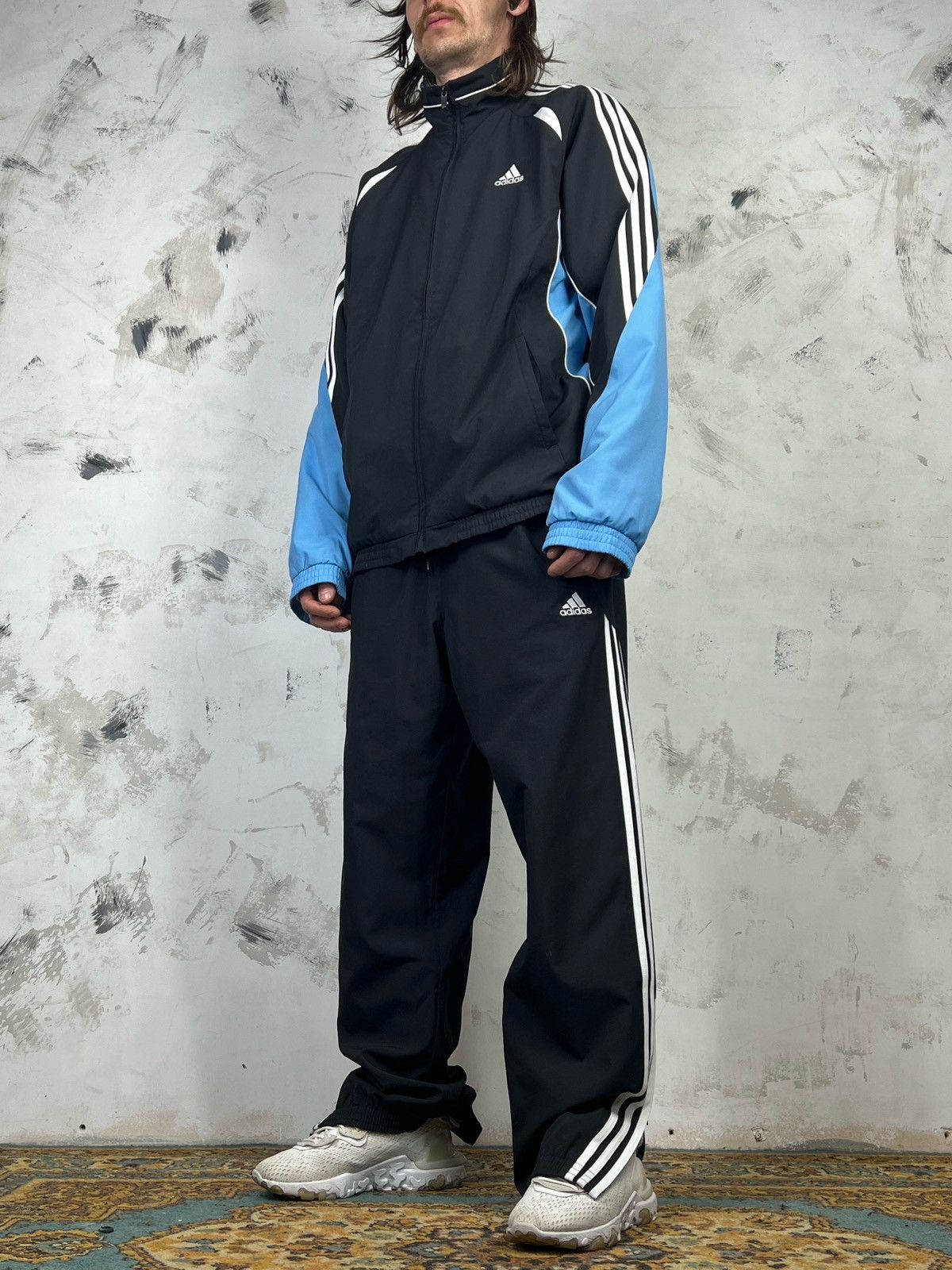 Adidas Vintage Adidas Track Suit Jacket Pants Size 42/44 L - XL Size US L / EU 52-54 / 3 - 2 Thumbnail