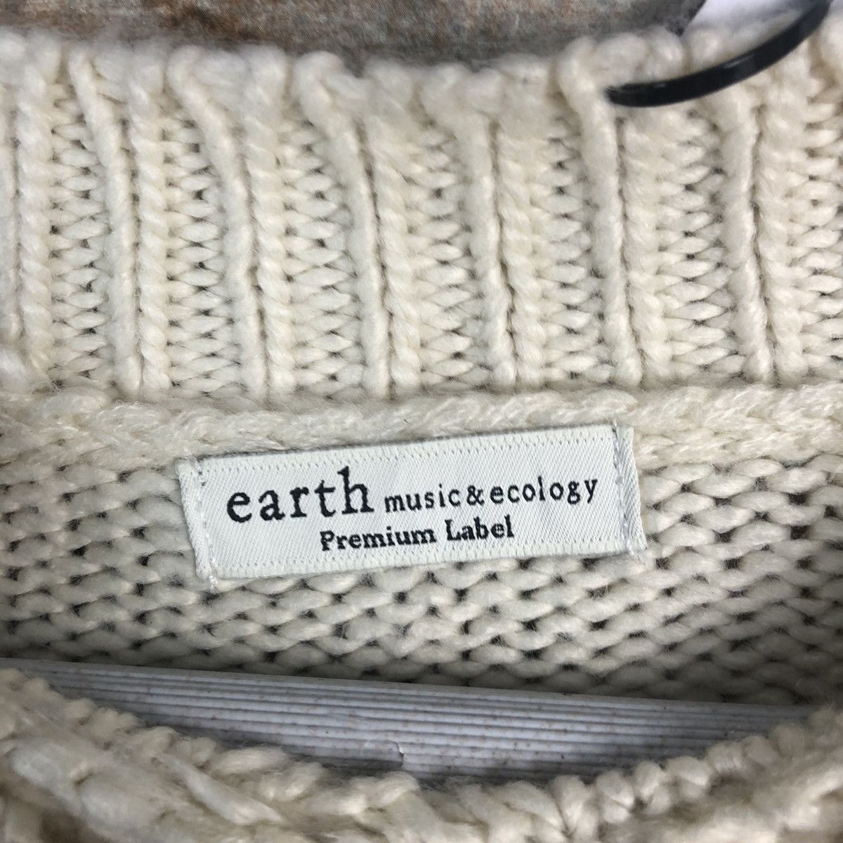 Homespun Knitwear × Japanese Brand Earth Music & Econology White Knitwear #A2260 Size M / US 6-8 / IT 42-44 - 9 Thumbnail