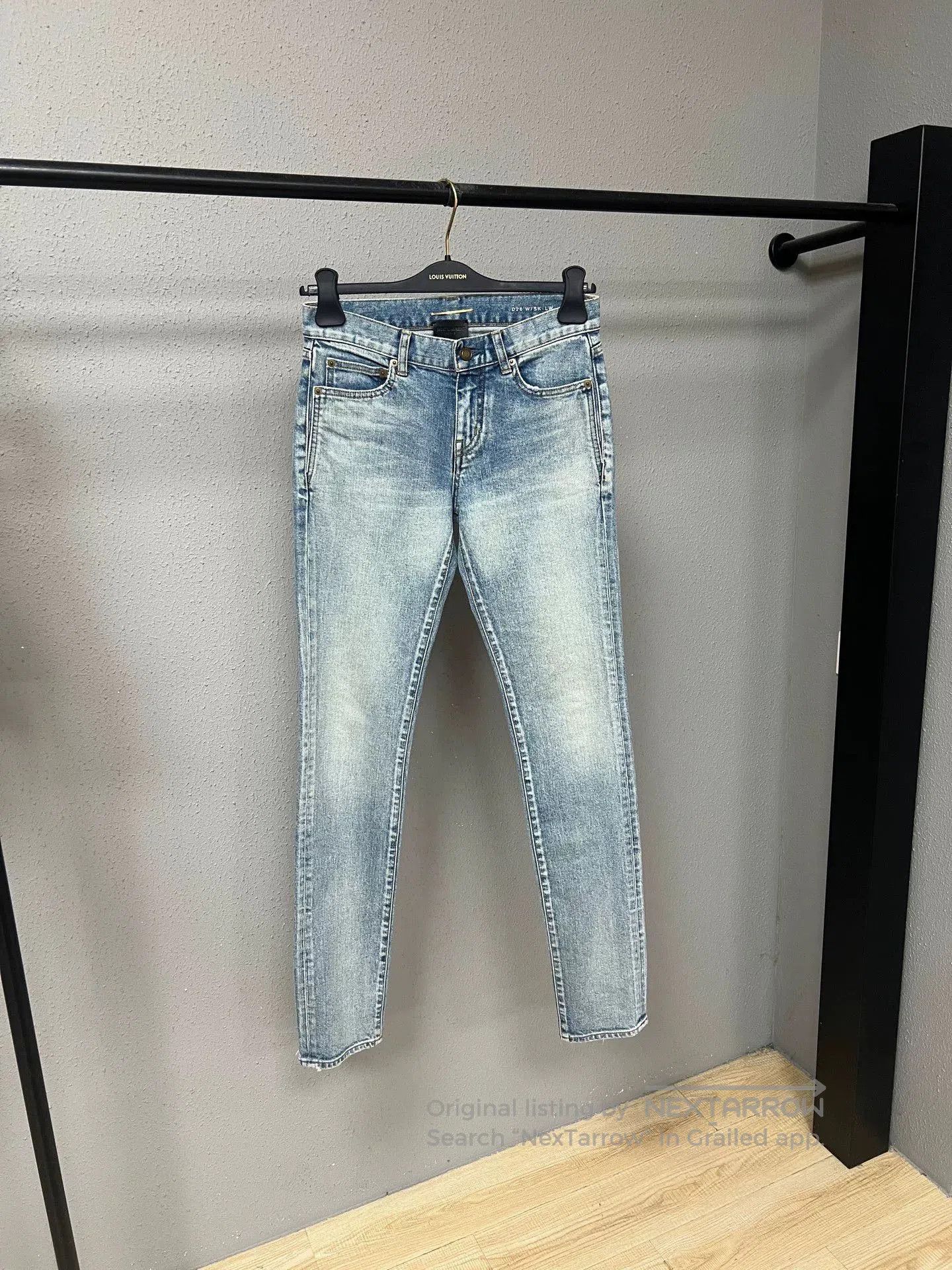 Saint Laurent Paris SLP Washed Distressed Jeans. Size 25" / US 0 / IT 36 - 1 Thumbnail