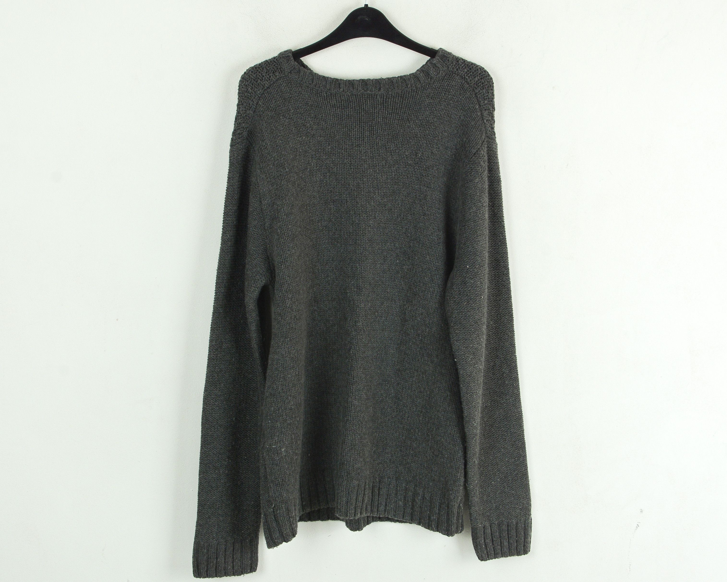 Gant Wool Knit Sweater Pullover Crew Neck Jumper Cotton Cable Size US L / EU 52-54 / 3 - 4 Thumbnail