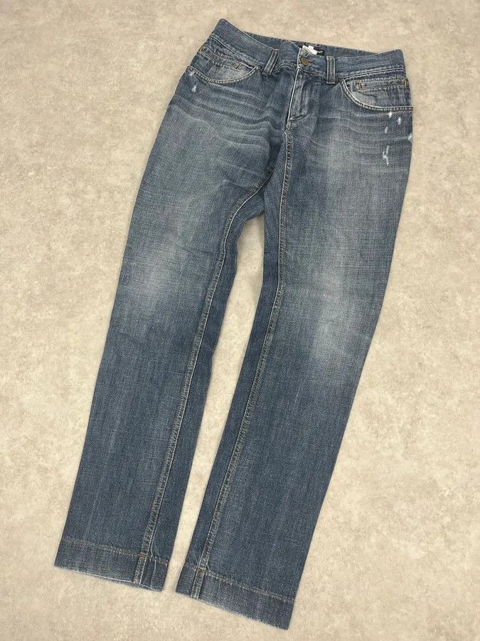 Dolce & Gabbana 2000s Dolce & Gabbana Blue Slim Denim Jeans Size US 30 / EU 46 - 6 Thumbnail