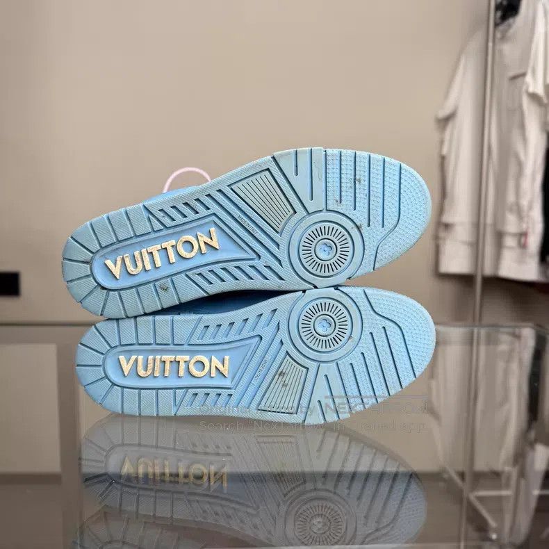 Louis Vuitton Trainer Blue Art Gallery shoes