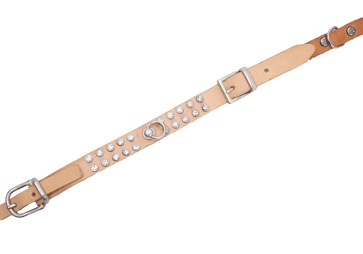 Maison Margiela Leather Narrow Belt in Brown, Size 70 Size ONE SIZE - 7 Thumbnail