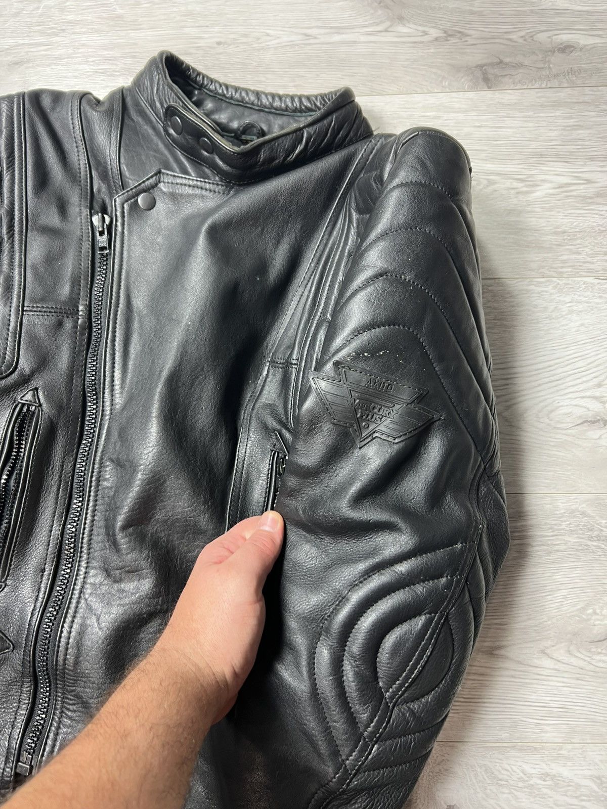 Other AKITO Heavyweight Biker Motorcycle Leather Jacket Racing Size US M / EU 48-50 / 2 - 12 Thumbnail