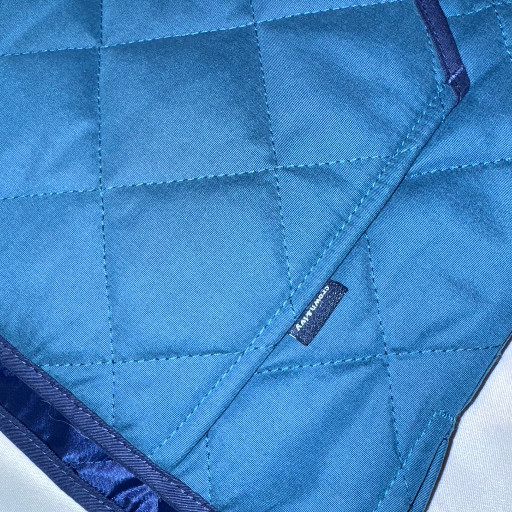 Vintage VINTAGE Crown & Ivy Quilted Full Zip Vest Mens M Beige & Blue Golf Sport Jacket Hiking Size US M / EU 48-50 / 2 - 2 Thumbnail