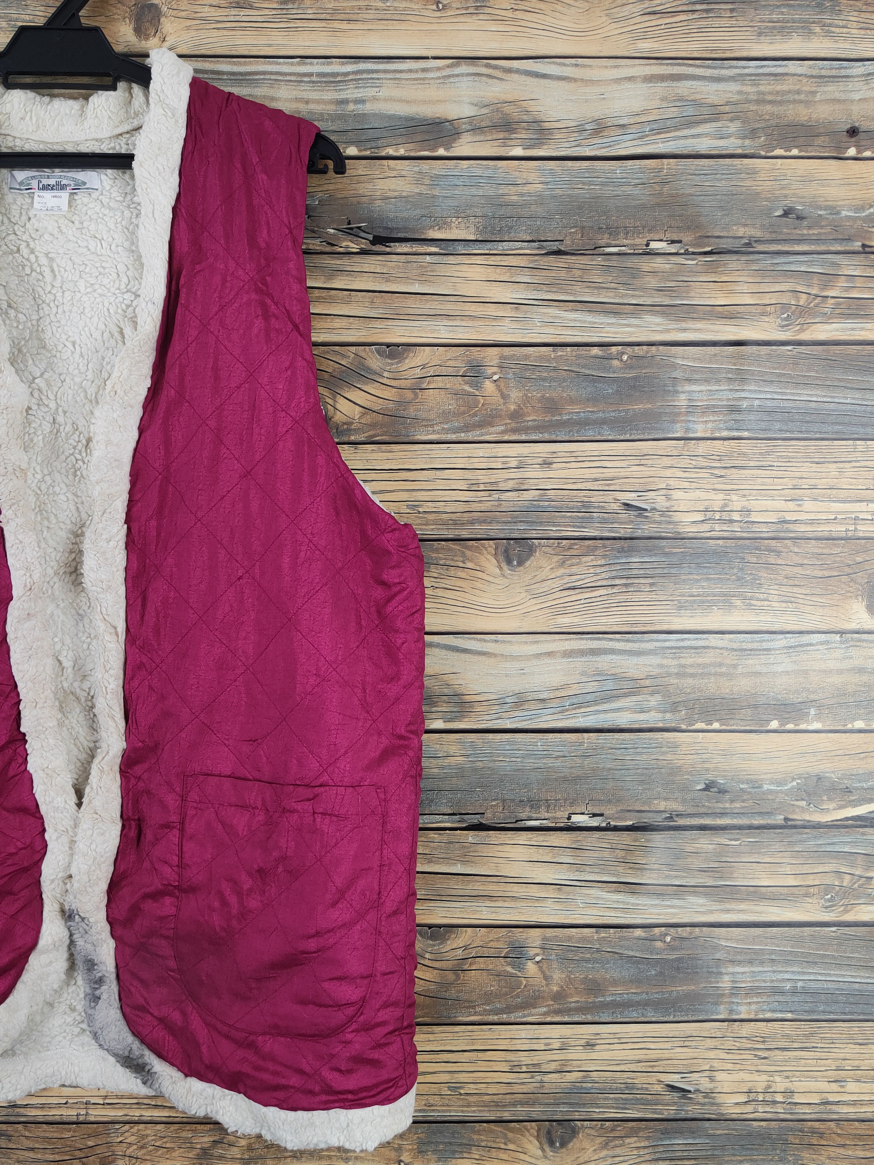 Japanese Brand × Vintage Vintage Mohair Furr fabric by Couse Win Berry Vests Size M / US 6-8 / IT 42-44 - 7 Thumbnail