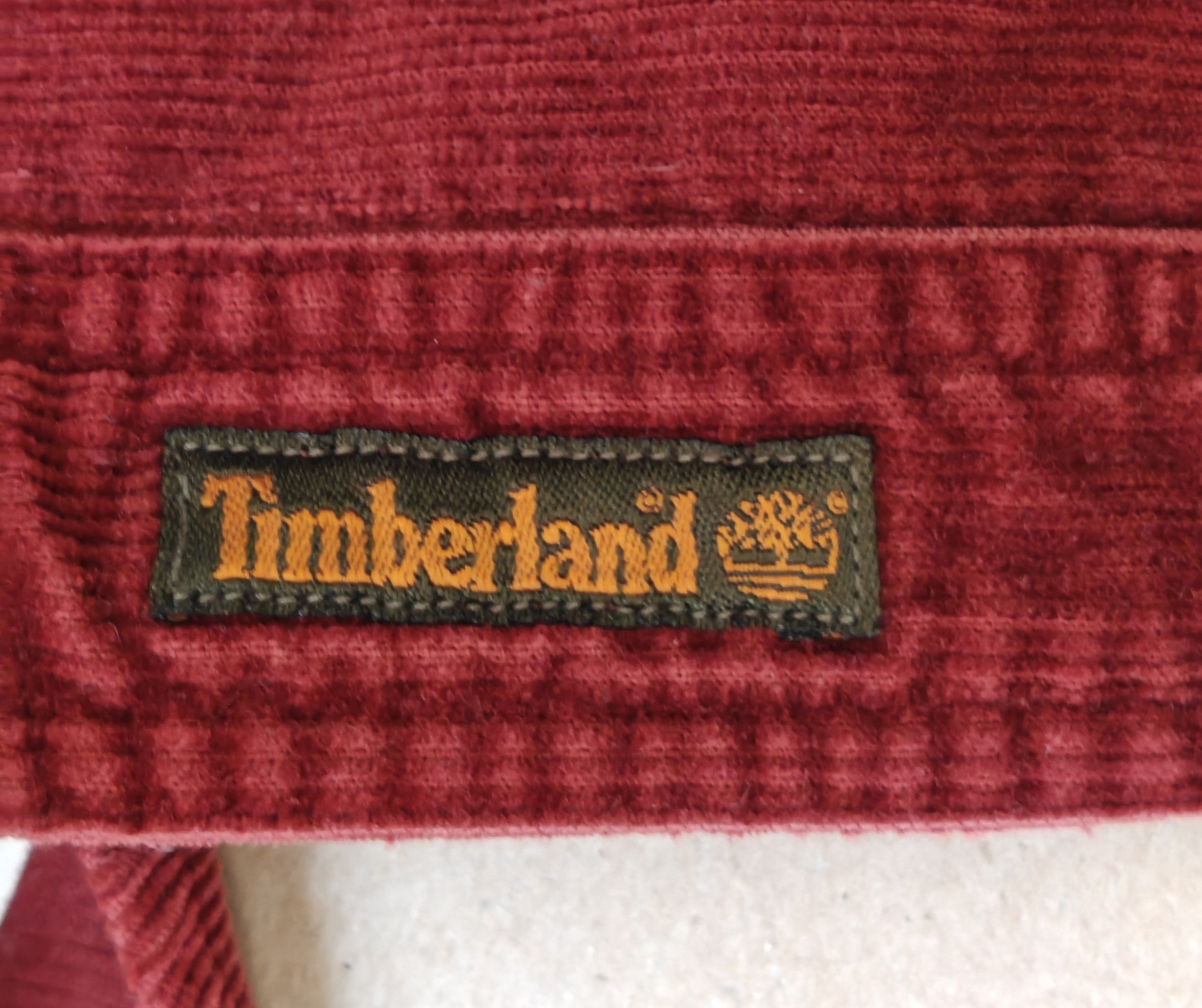 Timberland Vintage 1998 Timberland Weathergear Corduroy Shirt Burgundy Size US M / EU 48-50 / 2 - 5 Thumbnail