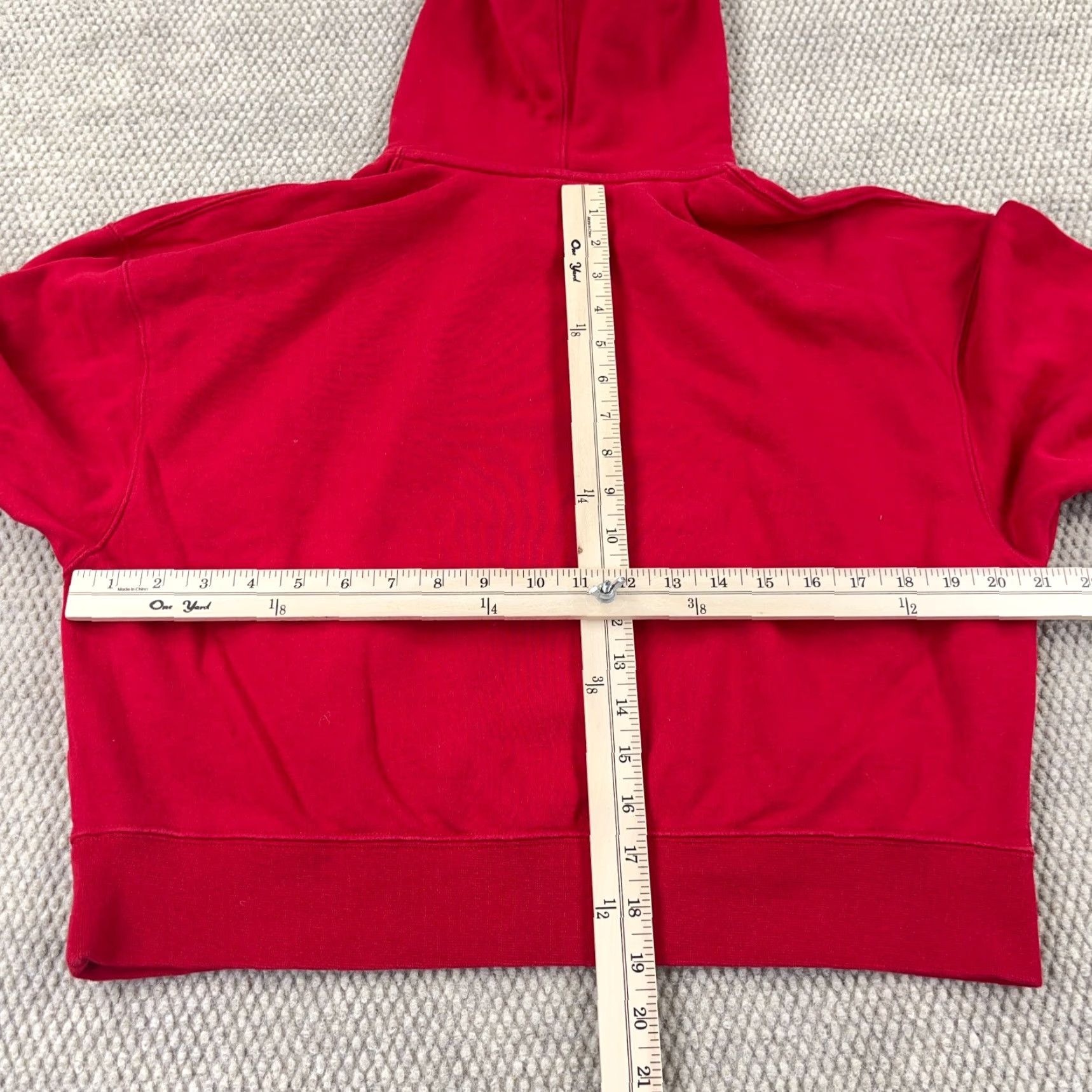 Jordan Brand Jordan Hoodie Women Small Red Black Cropped Sweatshirt Jump Man Y2K Loose Fit Size S / US 4 / IT 40 - 7 Thumbnail