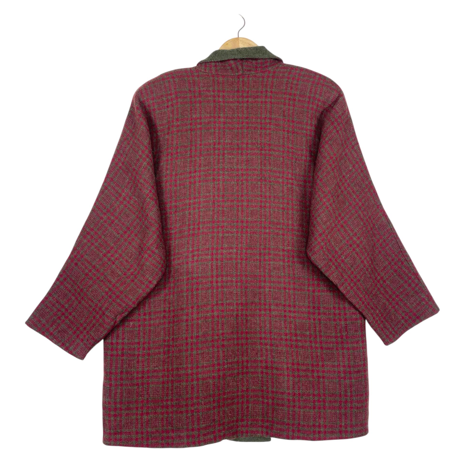 Japanese Brand 💥80s KOSUGI KIMONO JAPAN TARTAN WOOL Size US M / EU 48-50 / 2 - 3 Thumbnail