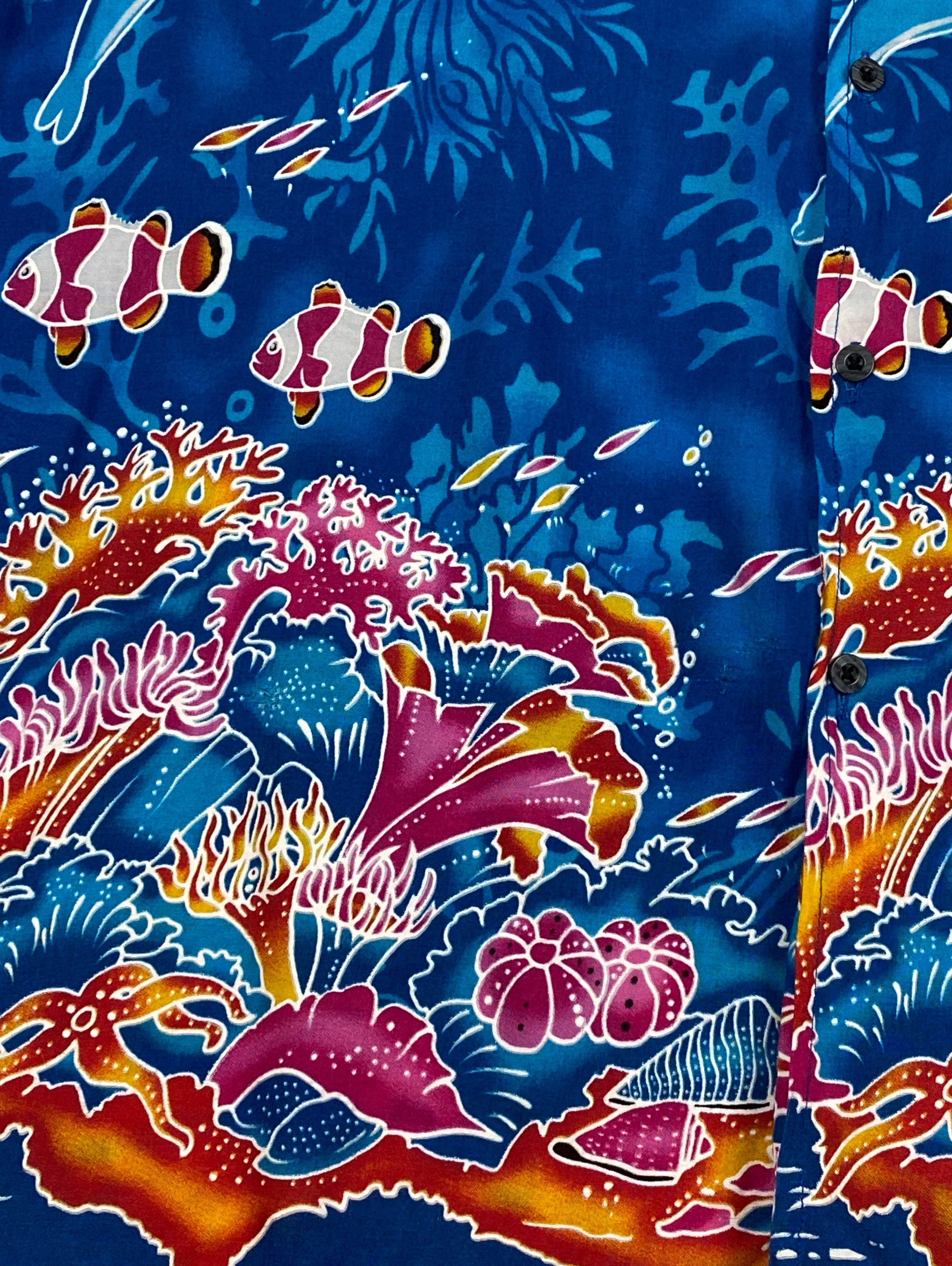 Vintage Vintage ISLAND Crazy Undersea Button Up Hawaii Shirt M749 Size US L / EU 52-54 / 3 - 4 Thumbnail