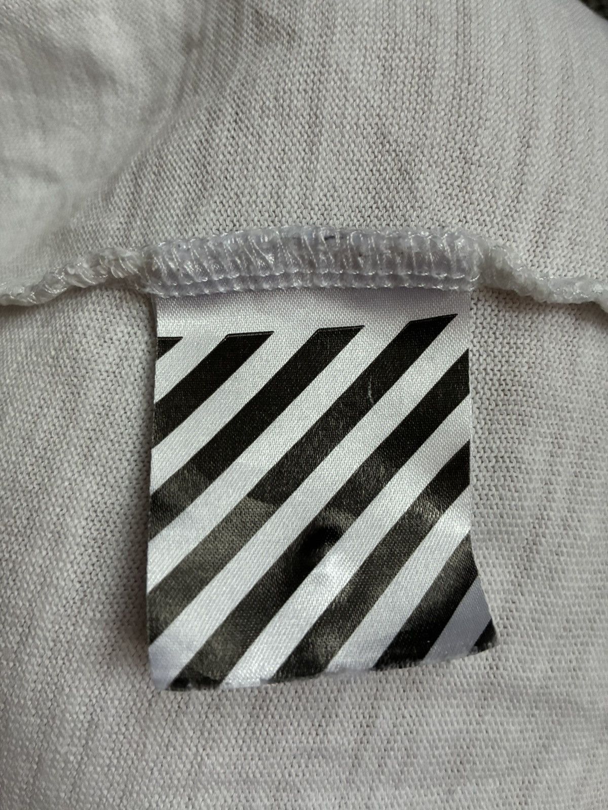 Off-White Off-White x Virgil Abloh "Blue Collar" Tee Size US M / EU 48-50 / 2 - 8 Thumbnail