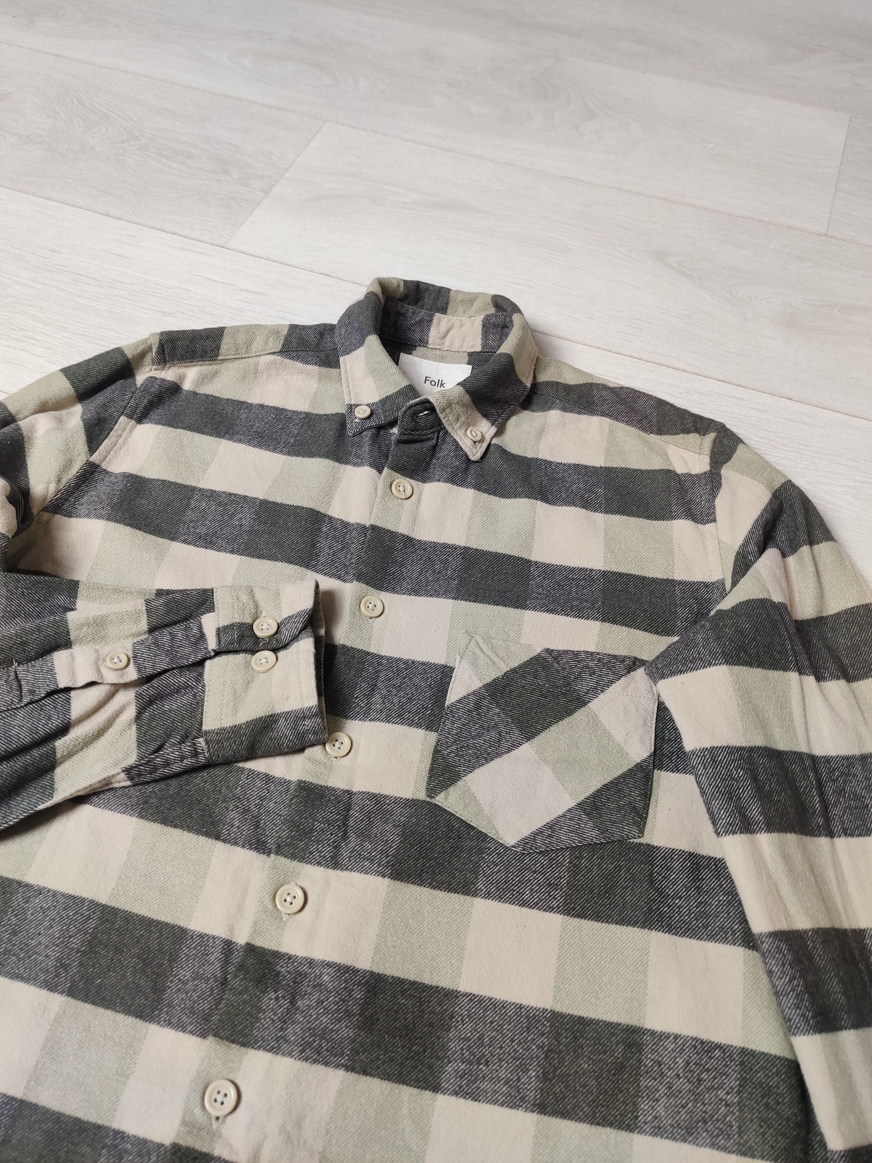 Folk Folk checkered cotton shirt long sleeve Size US S / EU 44-46 / 1 - 3 Thumbnail
