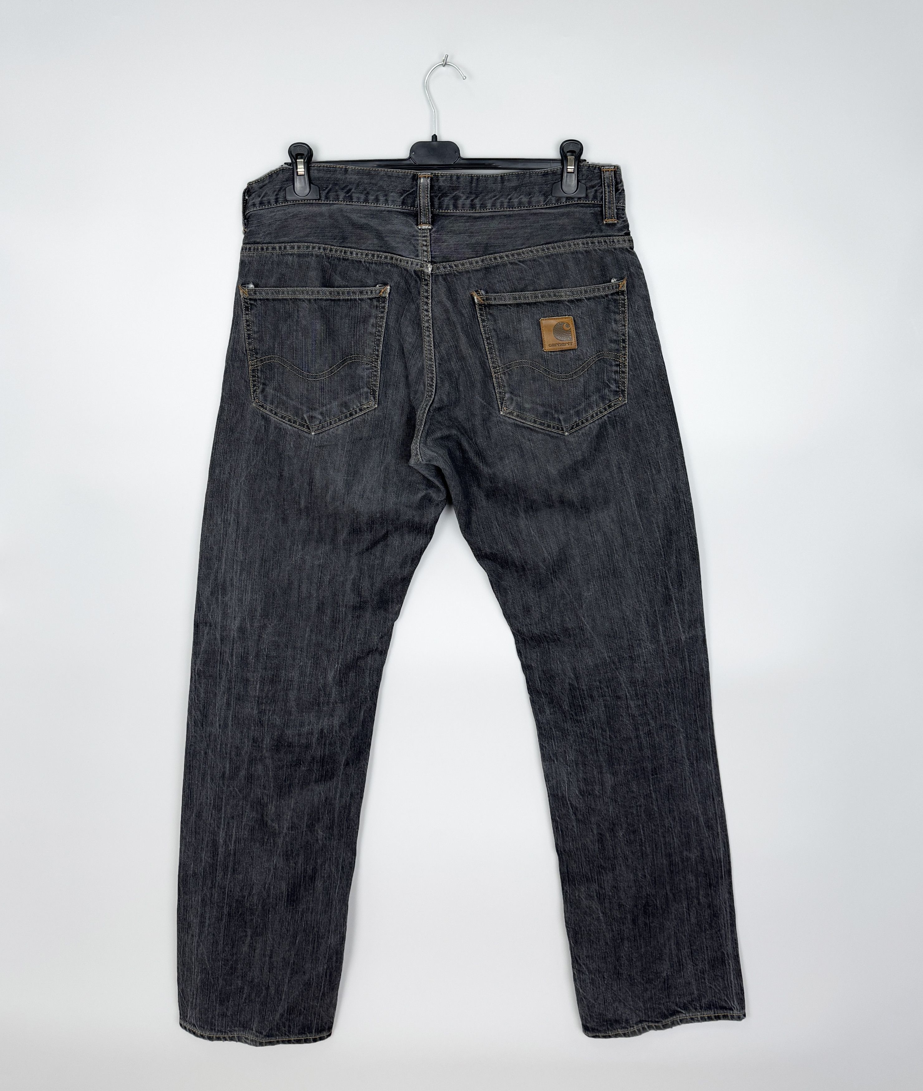 Carhartt CARHARTT Bronco Denim Pant Vintage Leather Patch W32 L34 Size US 32 / EU 48 - 1 Thumbnail
