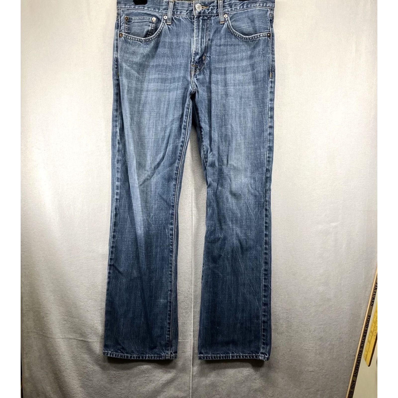 American Eagle Outfitters American Eagle Jeans Mens 33x30 Boot Cut Casual Workwear y2k Blue Denim Size US 33 - 2 Thumbnail