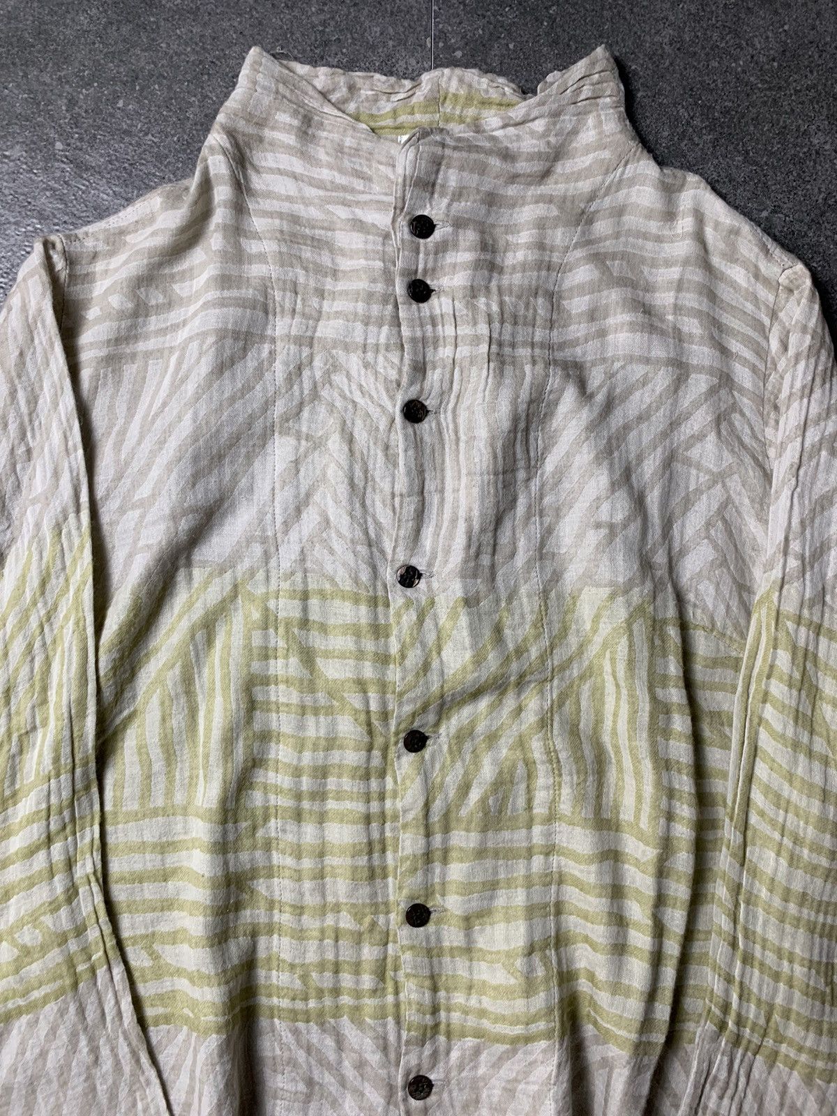 Issey Miyake 2000s Plantation Issey Miyake Pattern Button Up Size L / US 10 / IT 46 - 3 Thumbnail