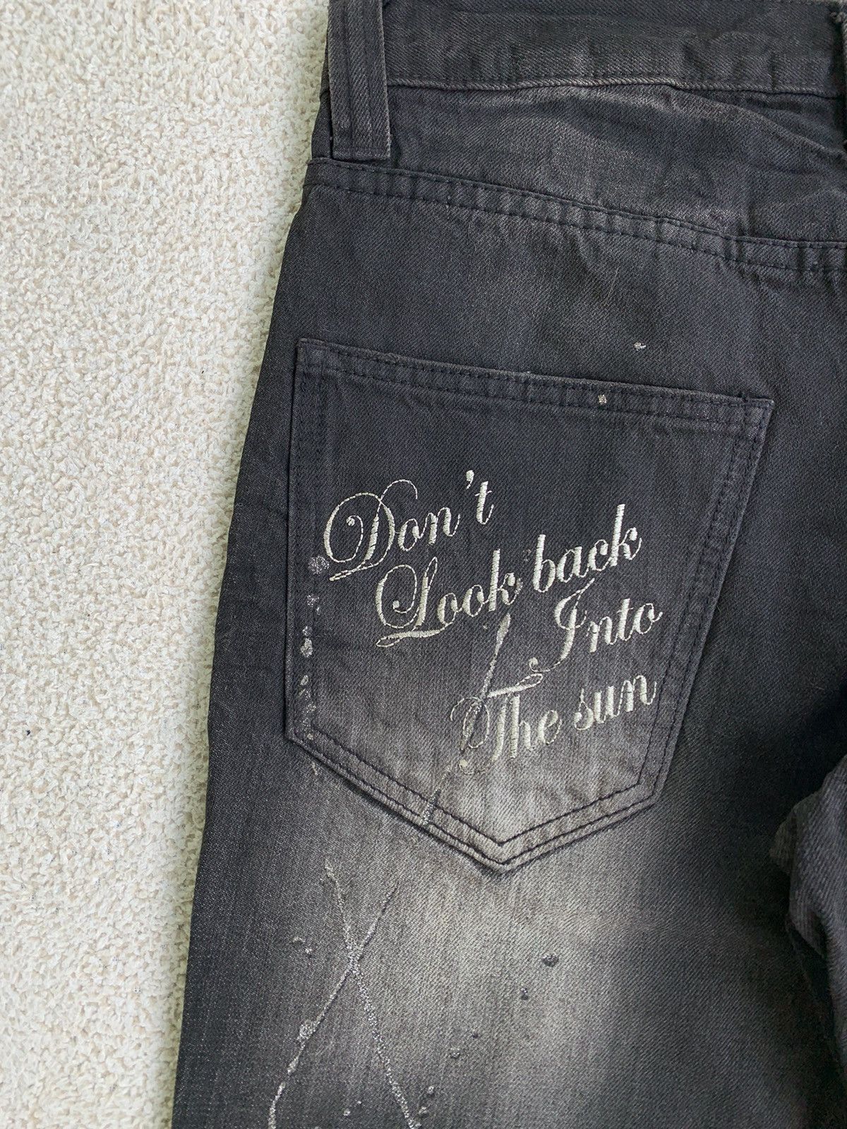 semanticdesign Vtg 00s Semantic Design bootcut jeans Black Fadded Size US 30 / EU 46 - 8 Thumbnail