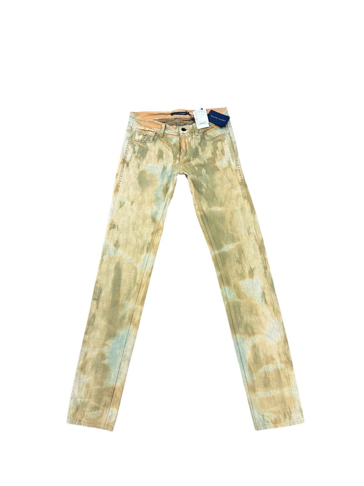 Ralph Lauren RALPH LAUREN STUD DENIM JEANS Size 28" / US 6 / IT 42 - 1 Thumbnail