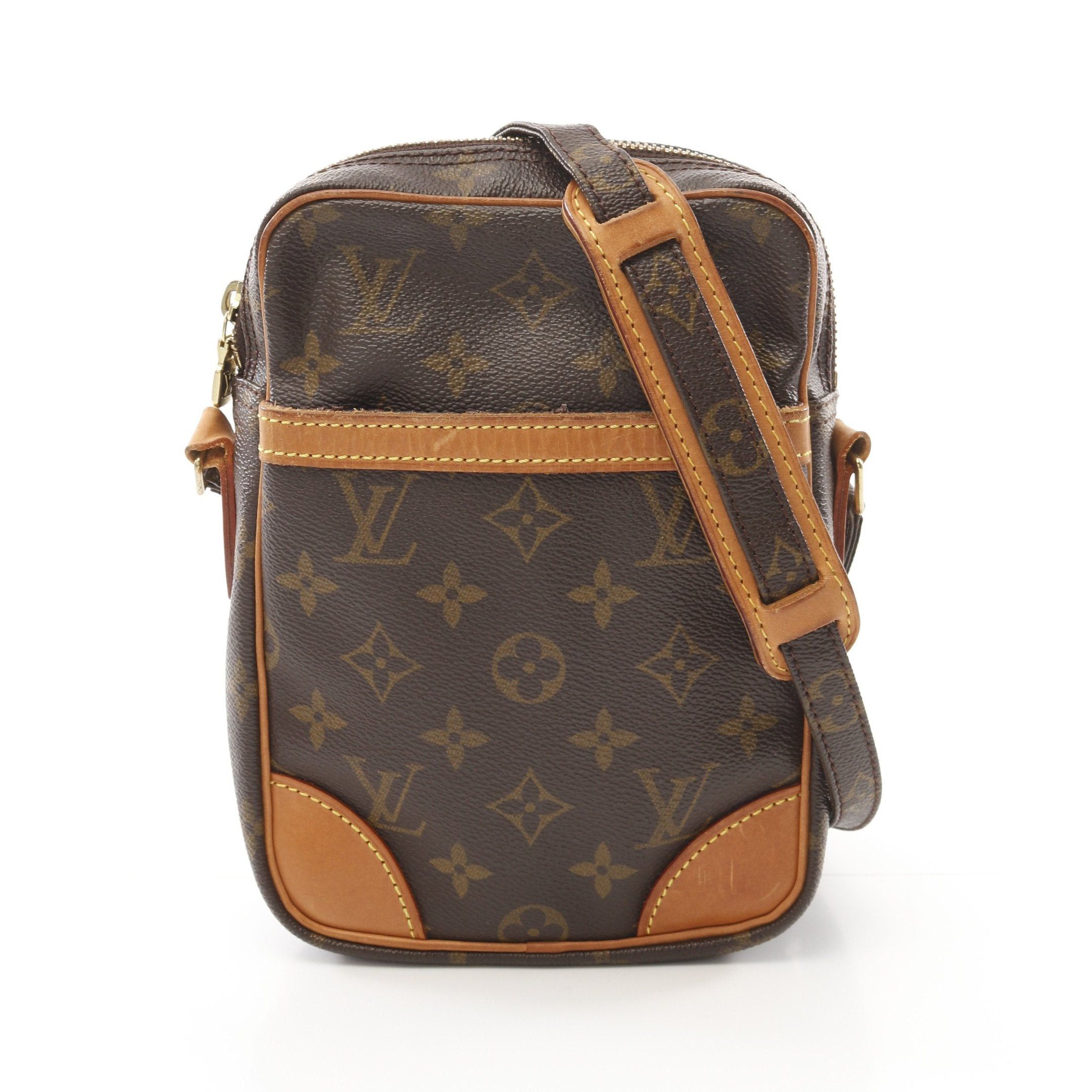 Louis Vuitton Louis Vuitton Danube Monogram Shoulder Bag Leather Brown Size ONE SIZE - 1 Thumbnail