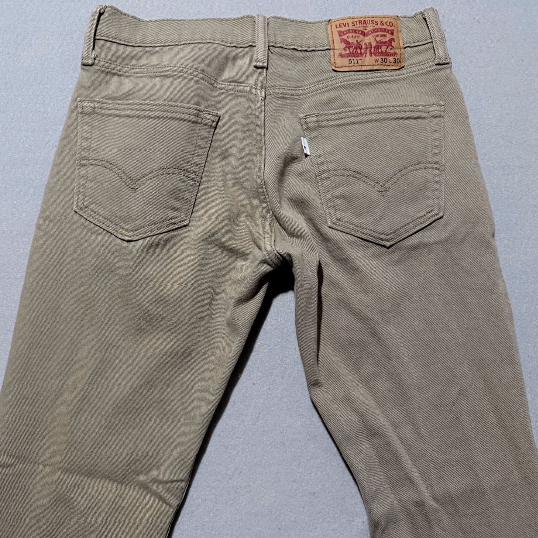 Levi's Levi's Jeans Men Slim 511 Khaki Denim Low Rise 30x30 Size US 30 / EU 46 - 5 Thumbnail