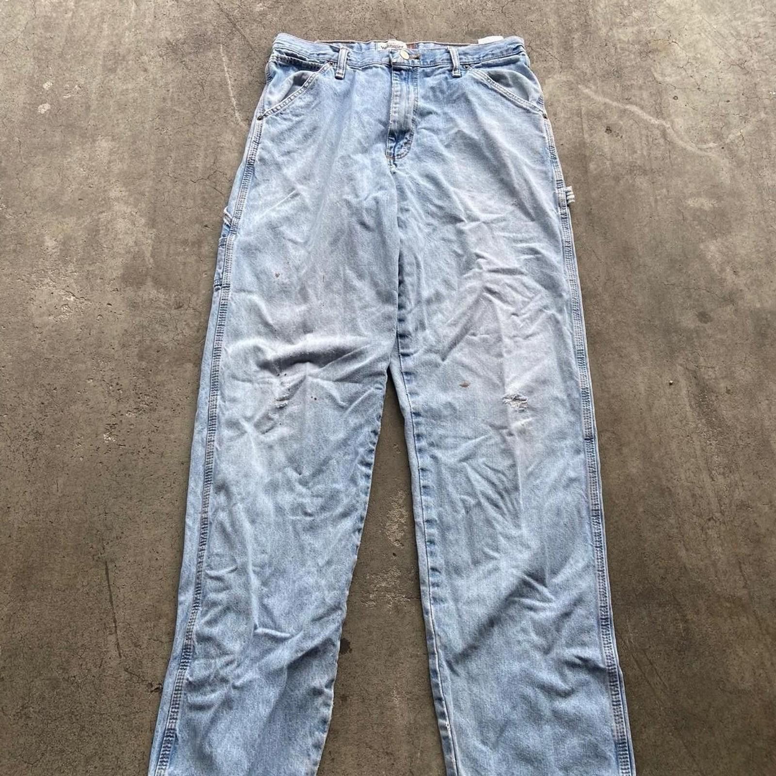 Wrangler Wrangler Carpernter Pants Faded Denim Wash Size 32x34 Size US 32 / EU 48 - 1 Thumbnail