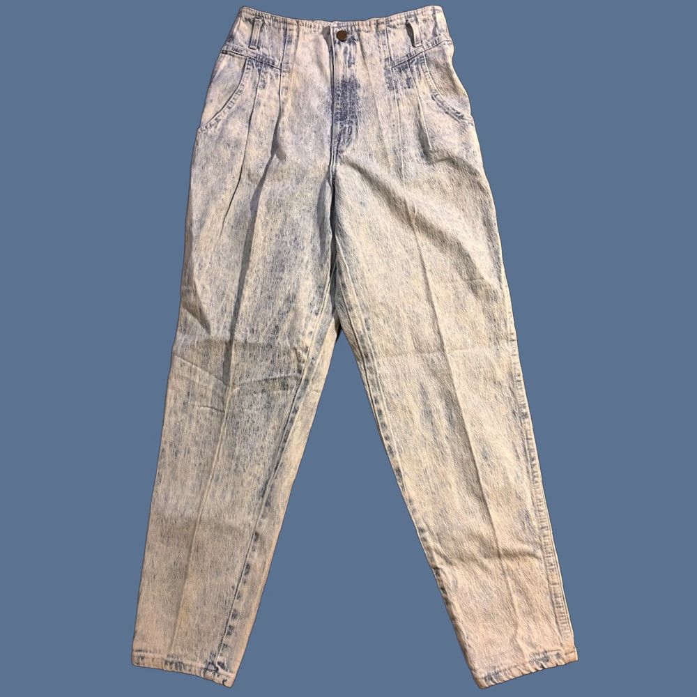 Vintage VINTAGE Chic Calgary High Waist Mom Jeans 27W 29L Blue Acid Wash Juniors 13 80s USA Womens Jeans Size 34" / US 12 / IT 48 - 1 Thumbnail